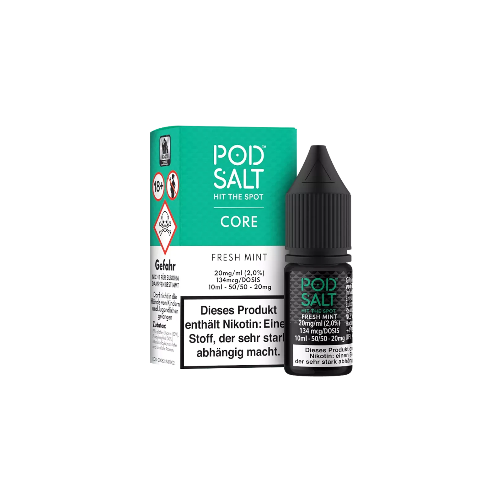 Pod Salt Core Liquid Fresh Mint 10ml 20mg Nikotinsalz