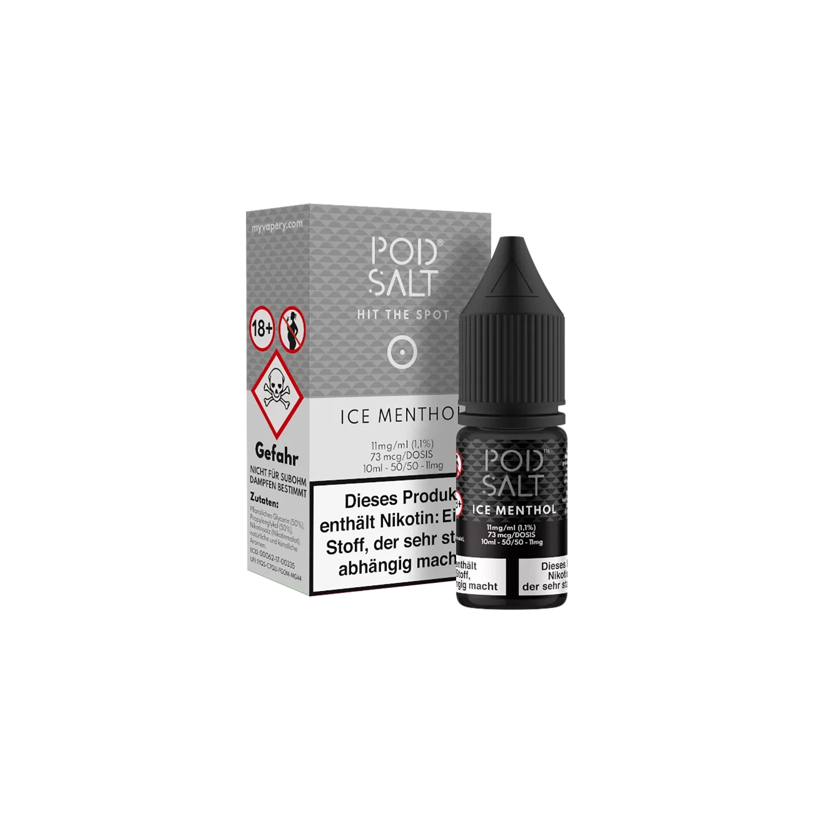 Pod Salt Liquid Ice Menthol 10ml 11 mg Nikotinsalz