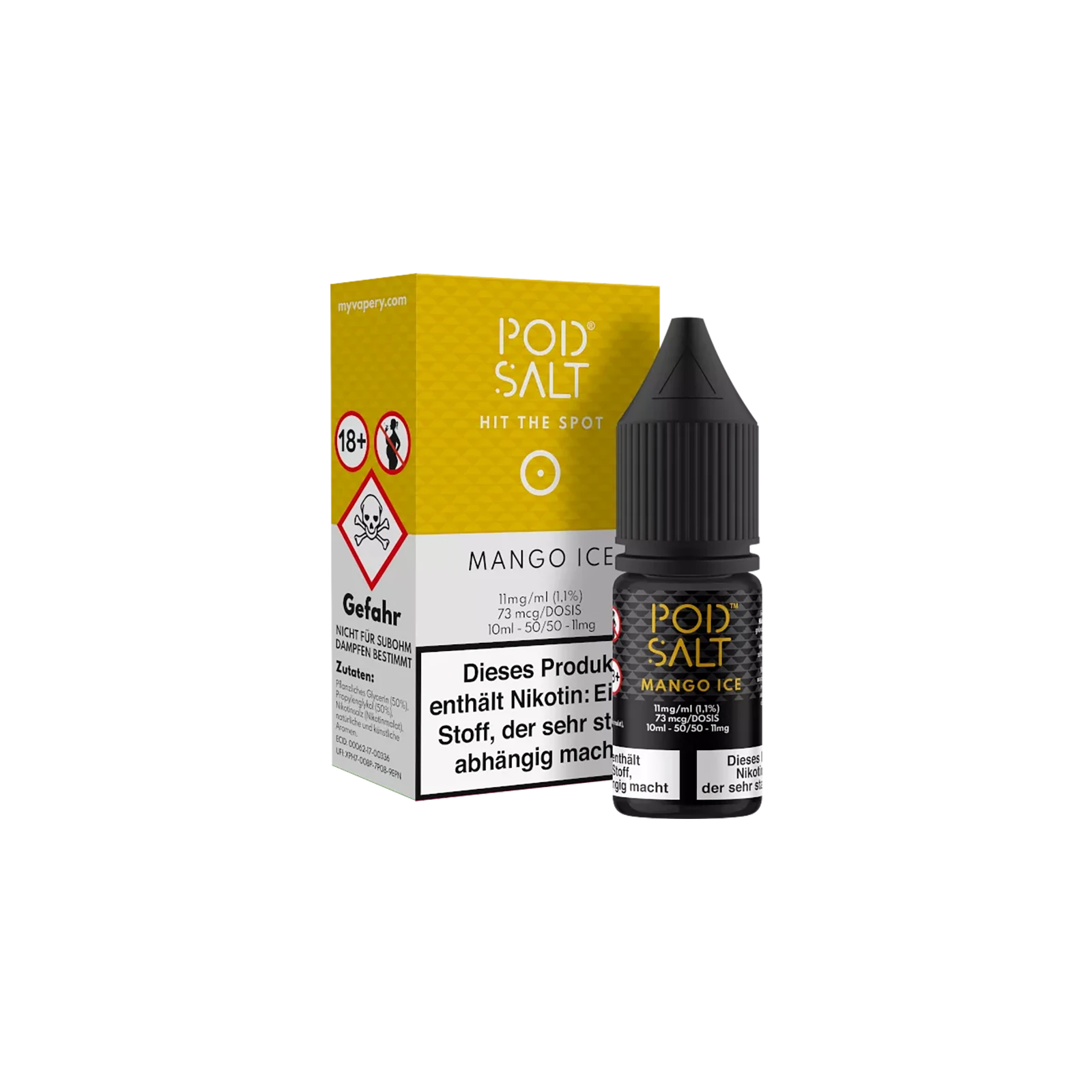 Pod Salt Liquid Mango Ice 10ml 11 mg Nikotinsalz