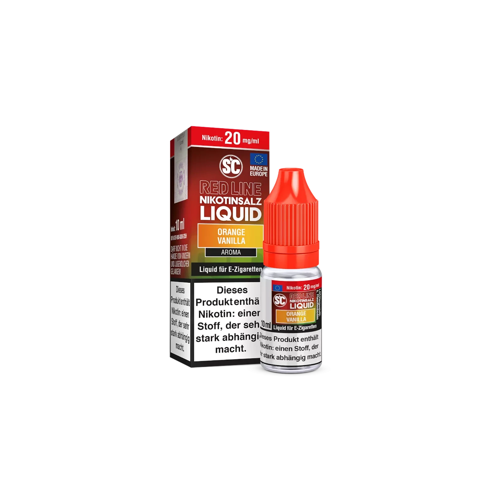 SC Red Line Orange Vanilla 10ml 20mg Liquid Nikotinsalz
