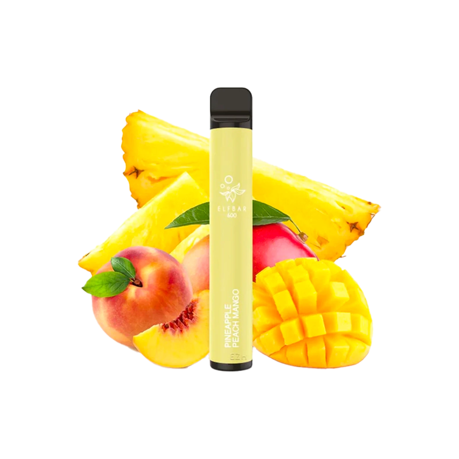 Elf Bar 600 - Pineapple Peach Mango - E-Zigarette - Vape Stick - 20 mg