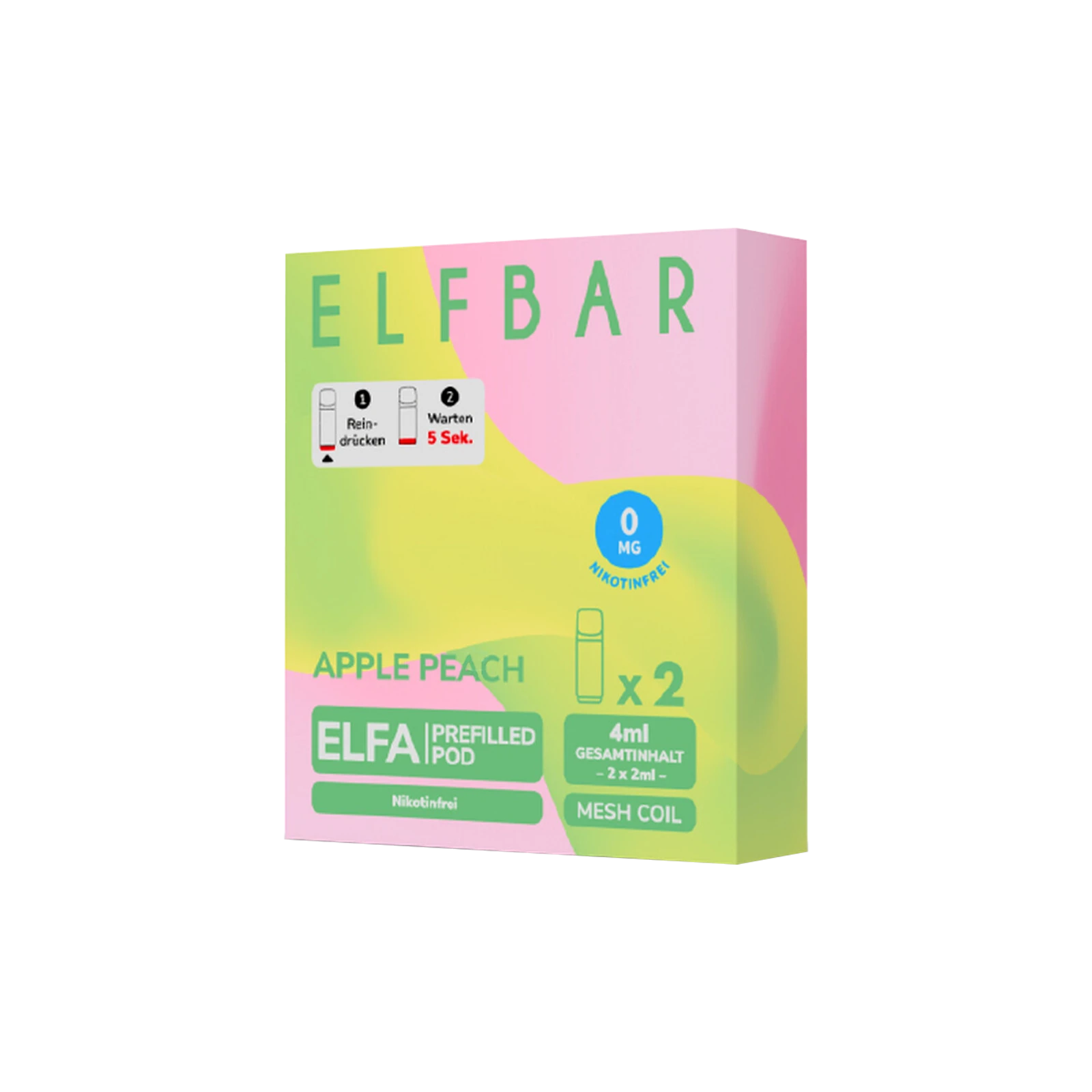 Elf Bar ELFA CP Apple Peach Nikotinfrei | Prefilled Pods günstig bestellen 1
