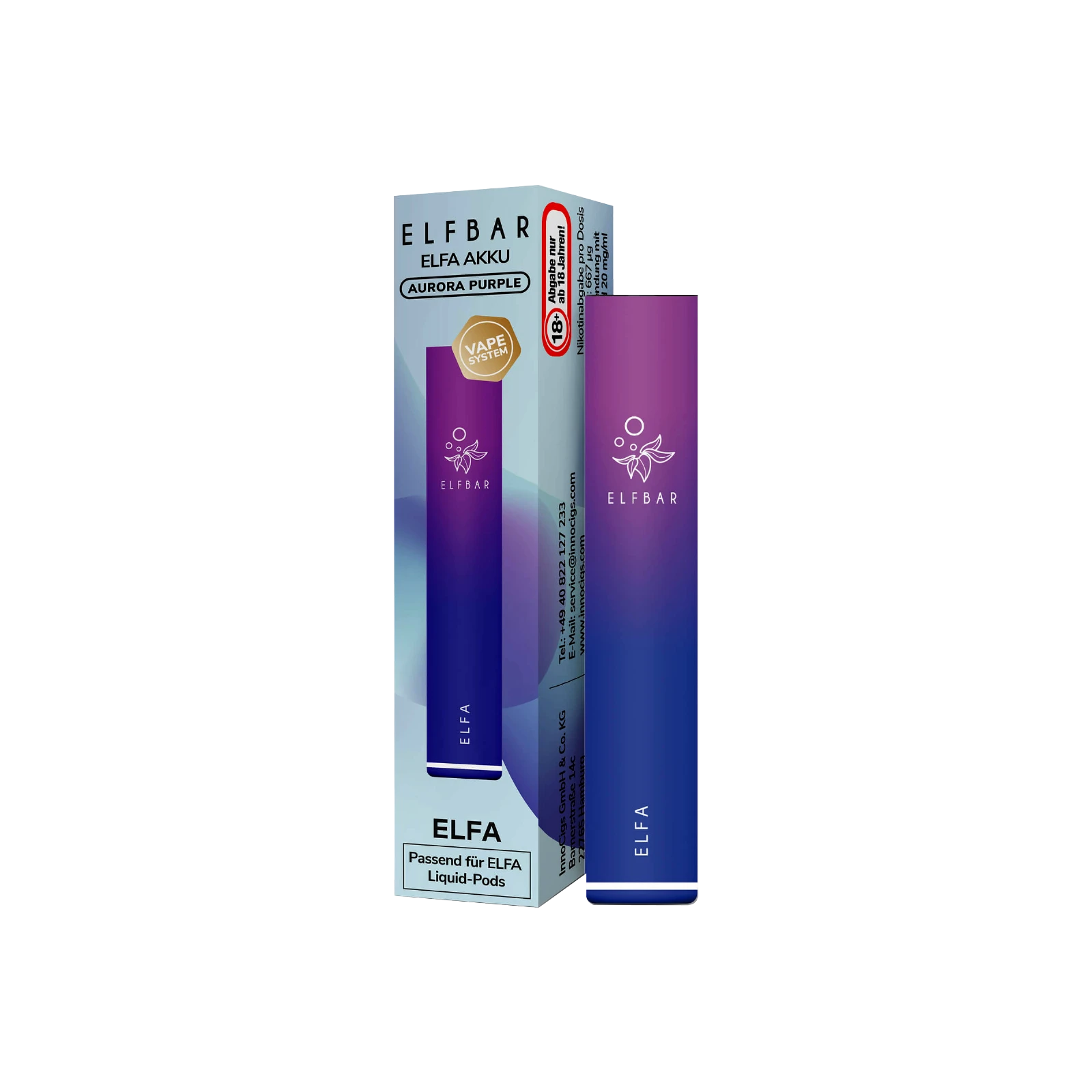 Elf Bar ELFA CP Basisgerät Aurora Purple | Vape Zubehör günstig kaufen1