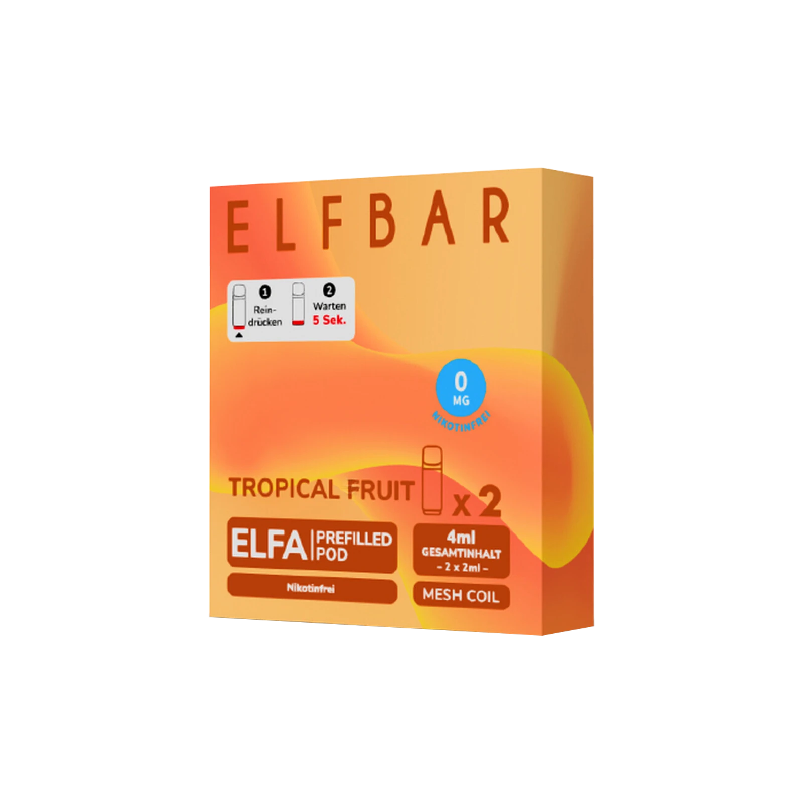 Elf Bar ELFA CP Tropical Fruit Nikotinfrei | Prefilled Pods günstig bestellen 1
