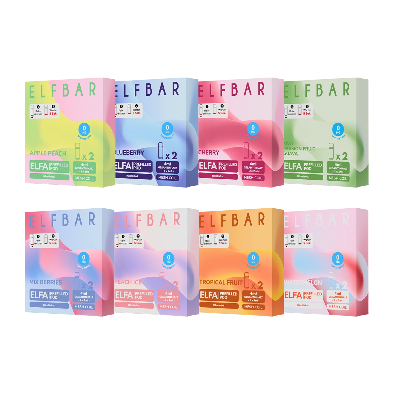 Elfbar Elfa Prefilled Pod nikotinfrei 10 Stk. Bundle günstig kaufen 2