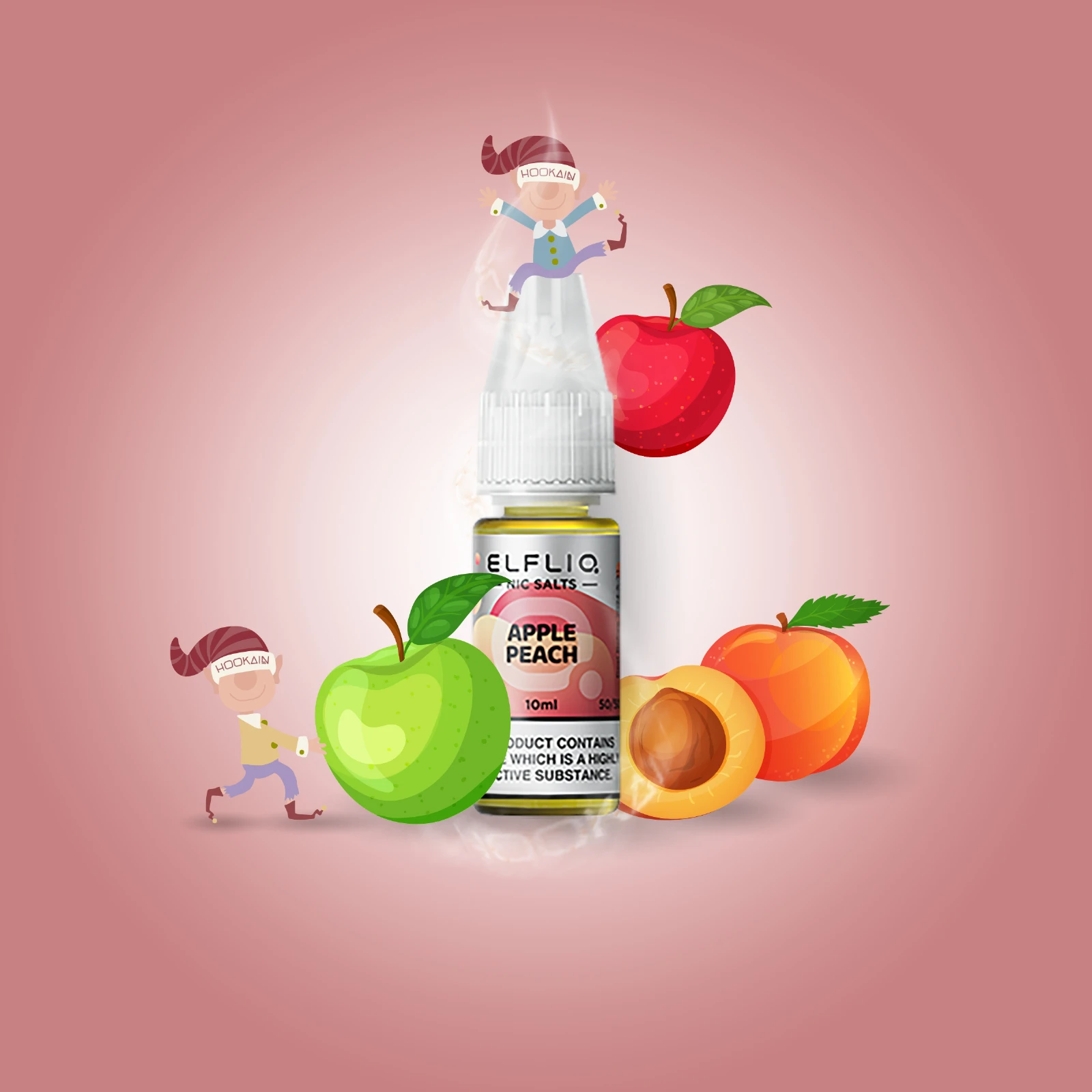 ElfliQ - Apple Peach - 10 mg | E-Zigaretten Liquid von Elf Bar kaufen1