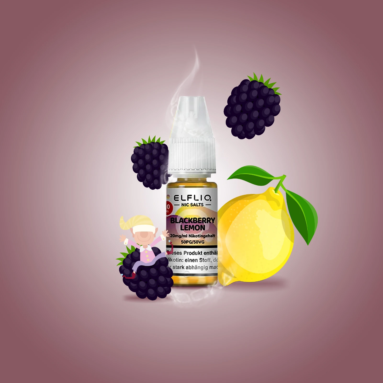 ElfliQ Blackberry Lemon 20 mg | E-Zigaretten Liquid von Elf Bar kaufen 1