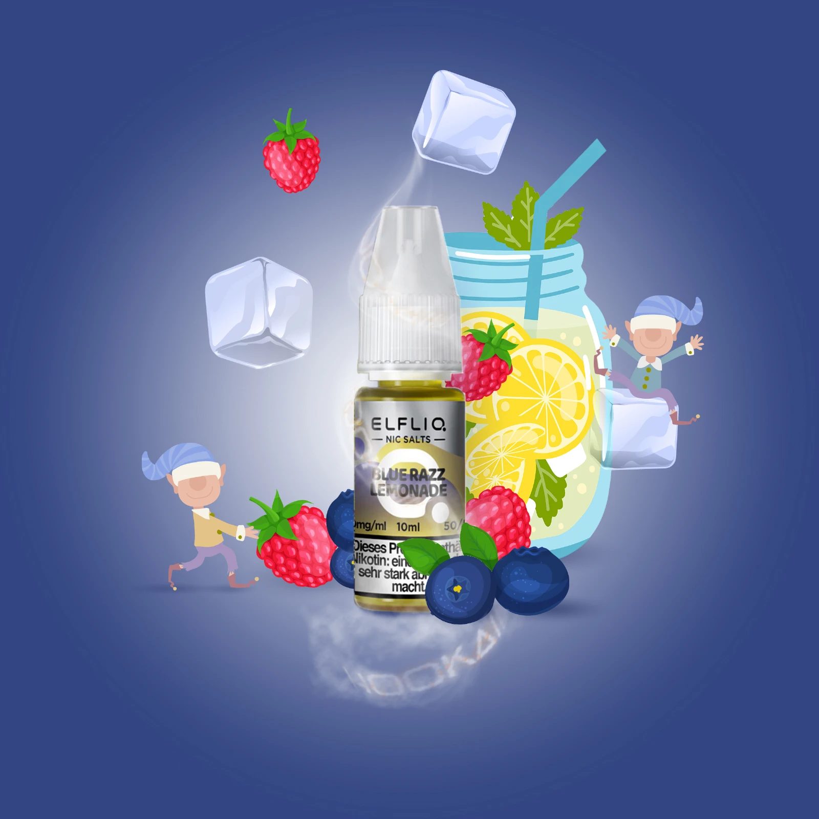 ElfliQ - Blueberry Razz Lemonade - 20 mg | E-Liquid von Elf Bar kaufen1