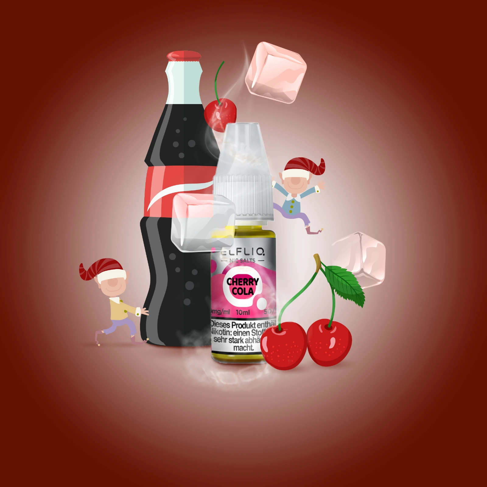 ElfliQ - Cherry Cola - 20 mg | E-Zigaretten Liquid von Elf Bar kaufen2