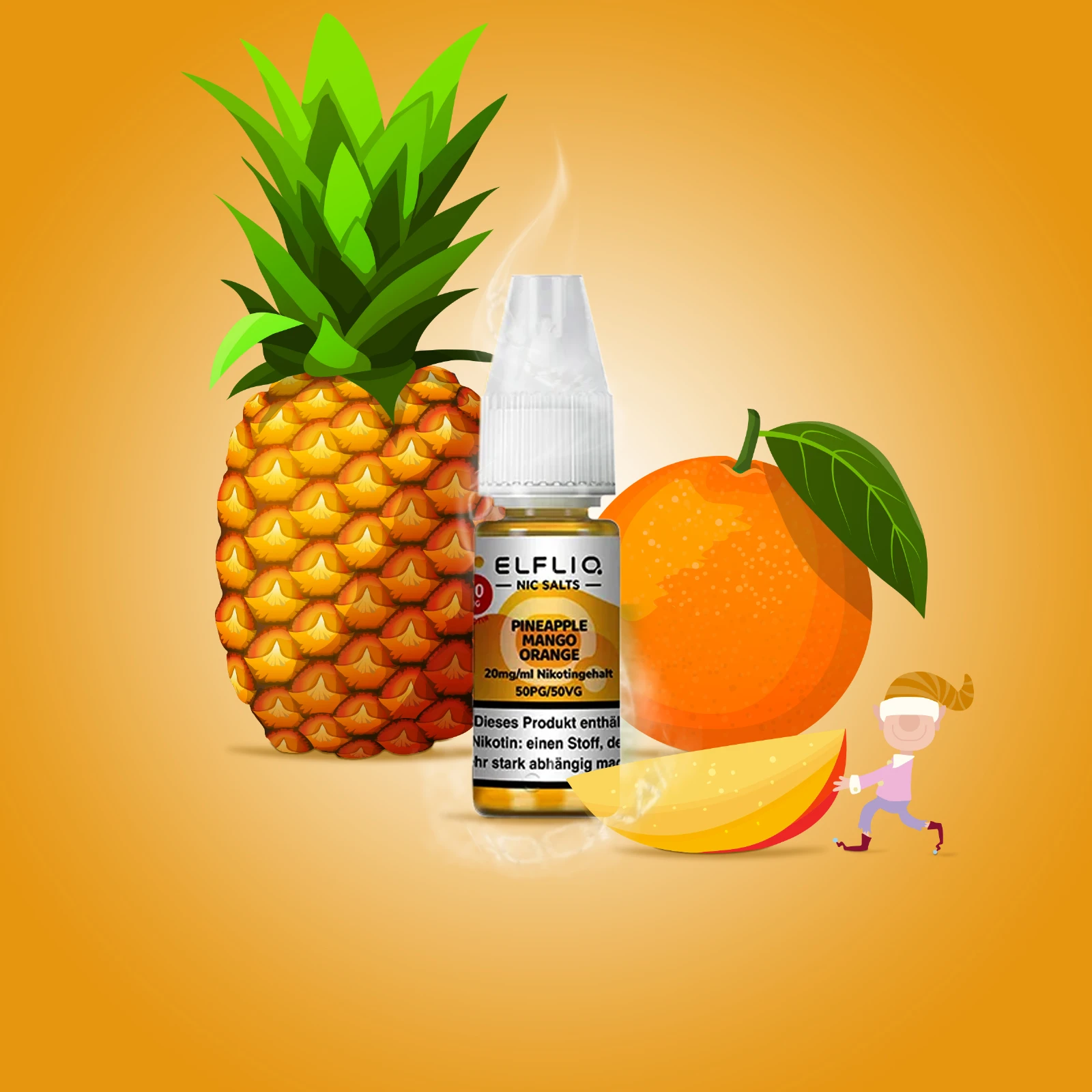 ElfliQ Pineapple Mango Orange 20 mg | E-Zigaretten Liquid von Elf Bar kaufen 1