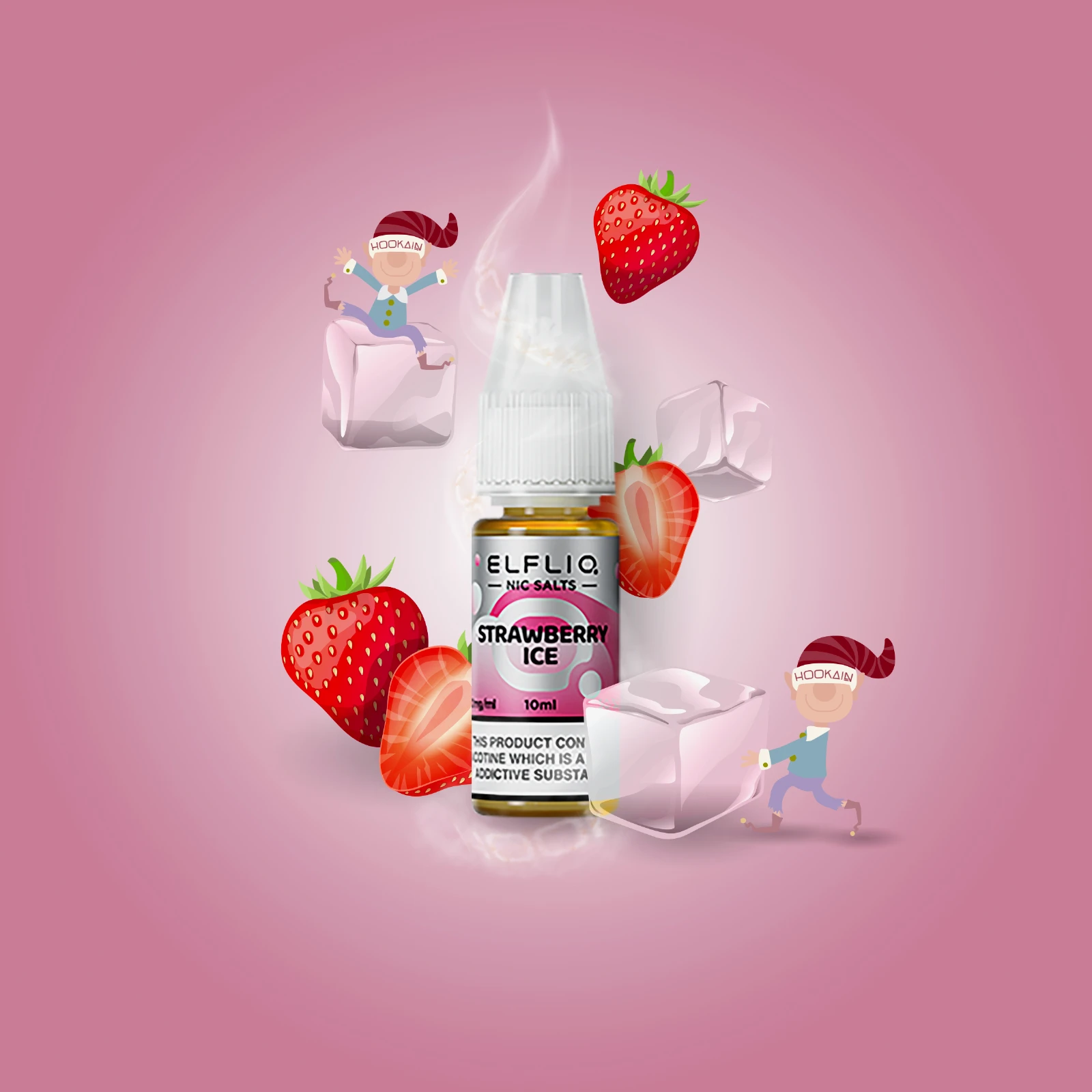 ElfliQ - Strawberry Ice - 20 mg | E-Zigaretten Liquid von Elf Bar kaufen1