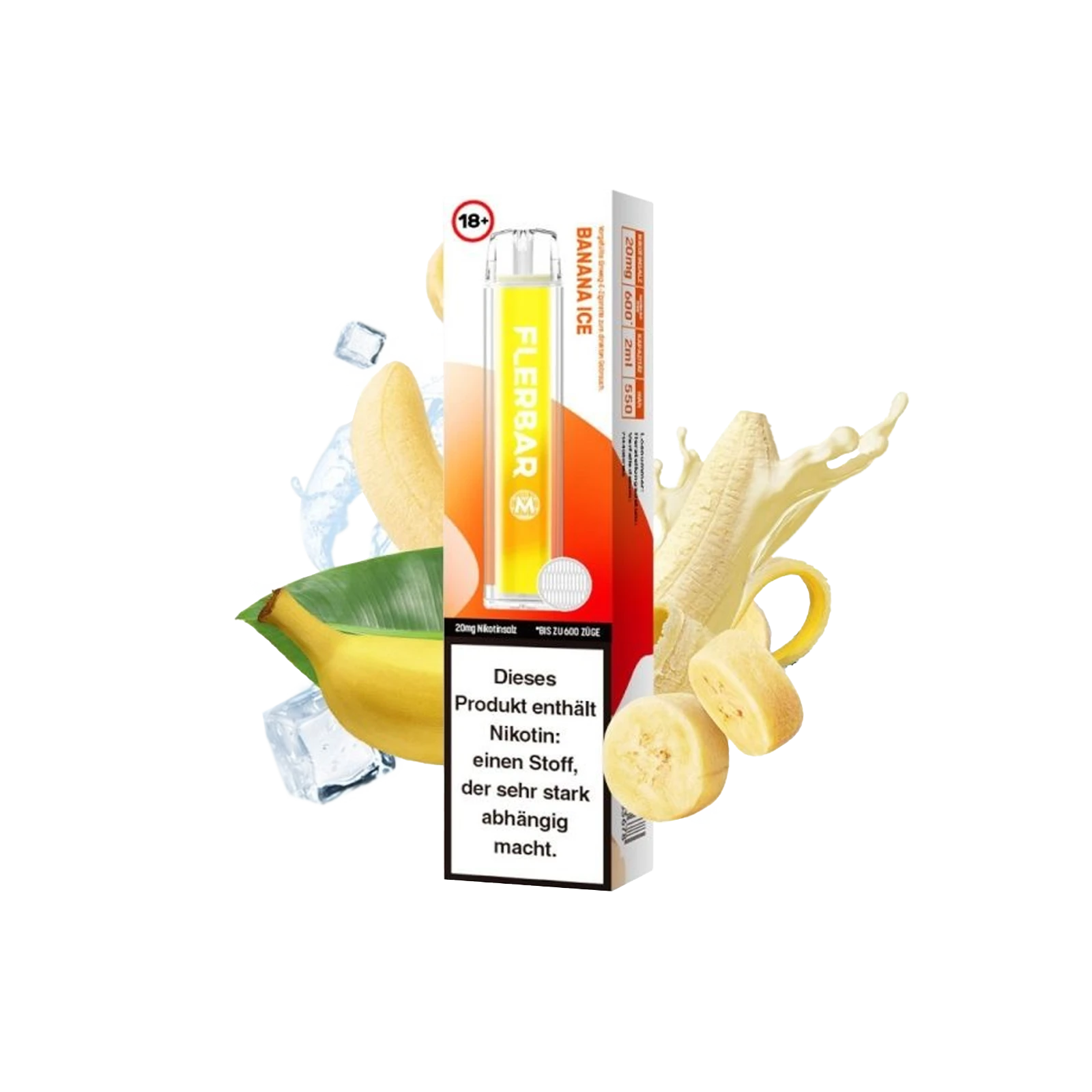Flerbar - Vapestick - Banana Ice - E-Shisha | alle Sorten günstig kaufen