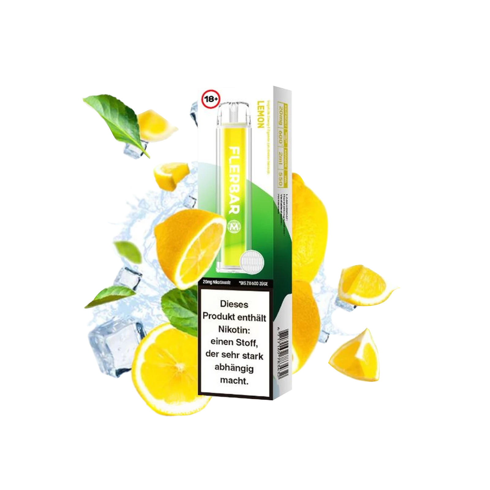 Flerbar - Lemon - Vapestick - 20 mg