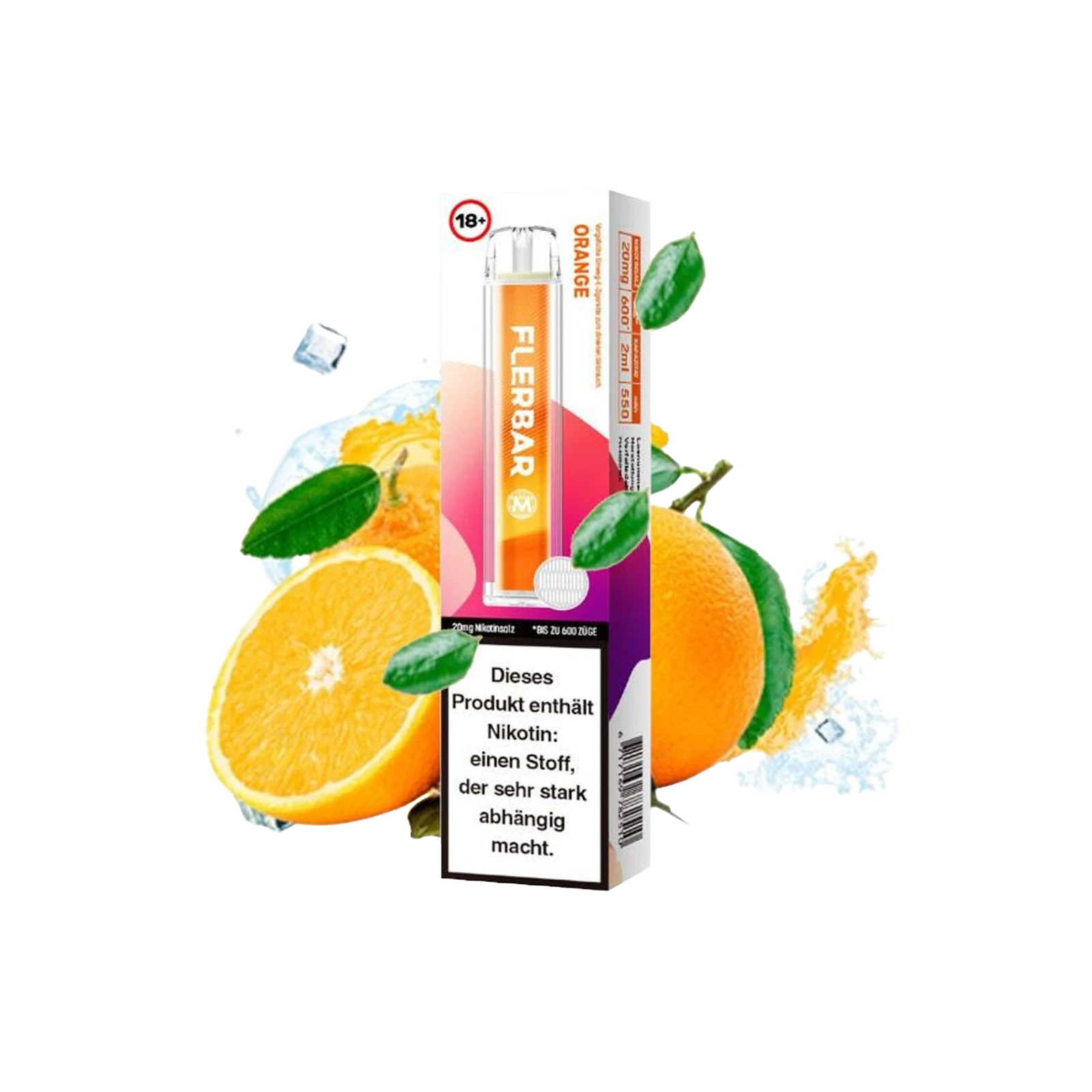 Flerbar - Orange - Vapestick - 20 mg