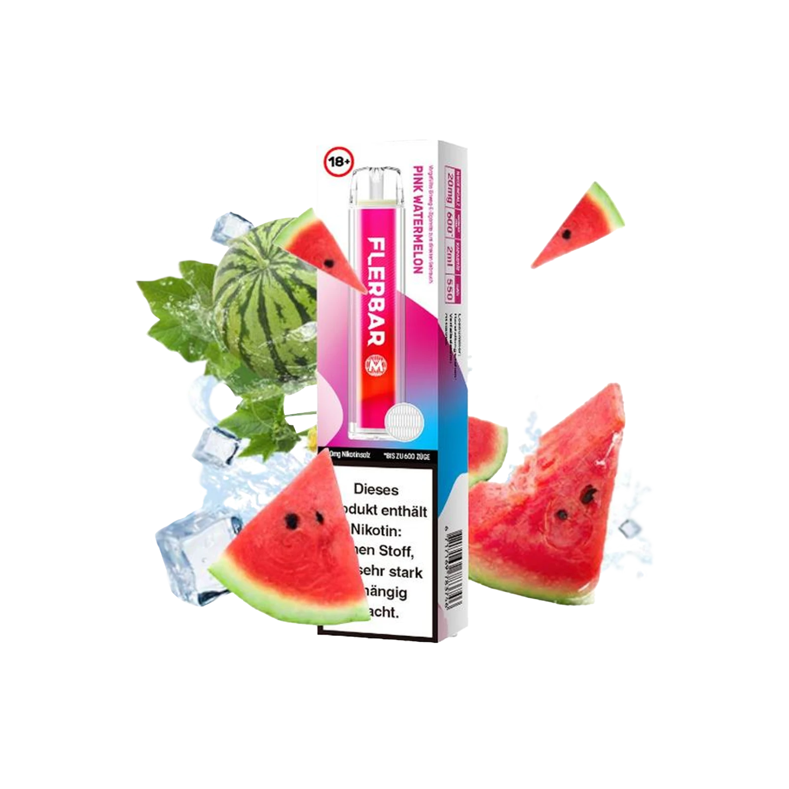 Flerbar - Vapestick - Pink Watermelon - E-Shisha | alle Sorten günstig kaufen