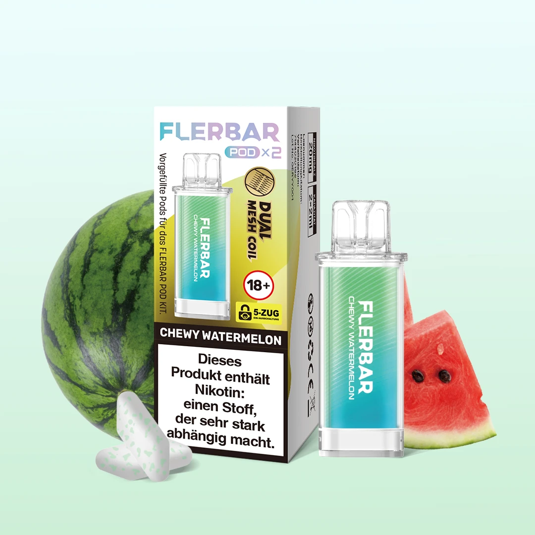 Flerbar Prefilled Pod Chewy Watermelon 20 mg | Günstig Online 1