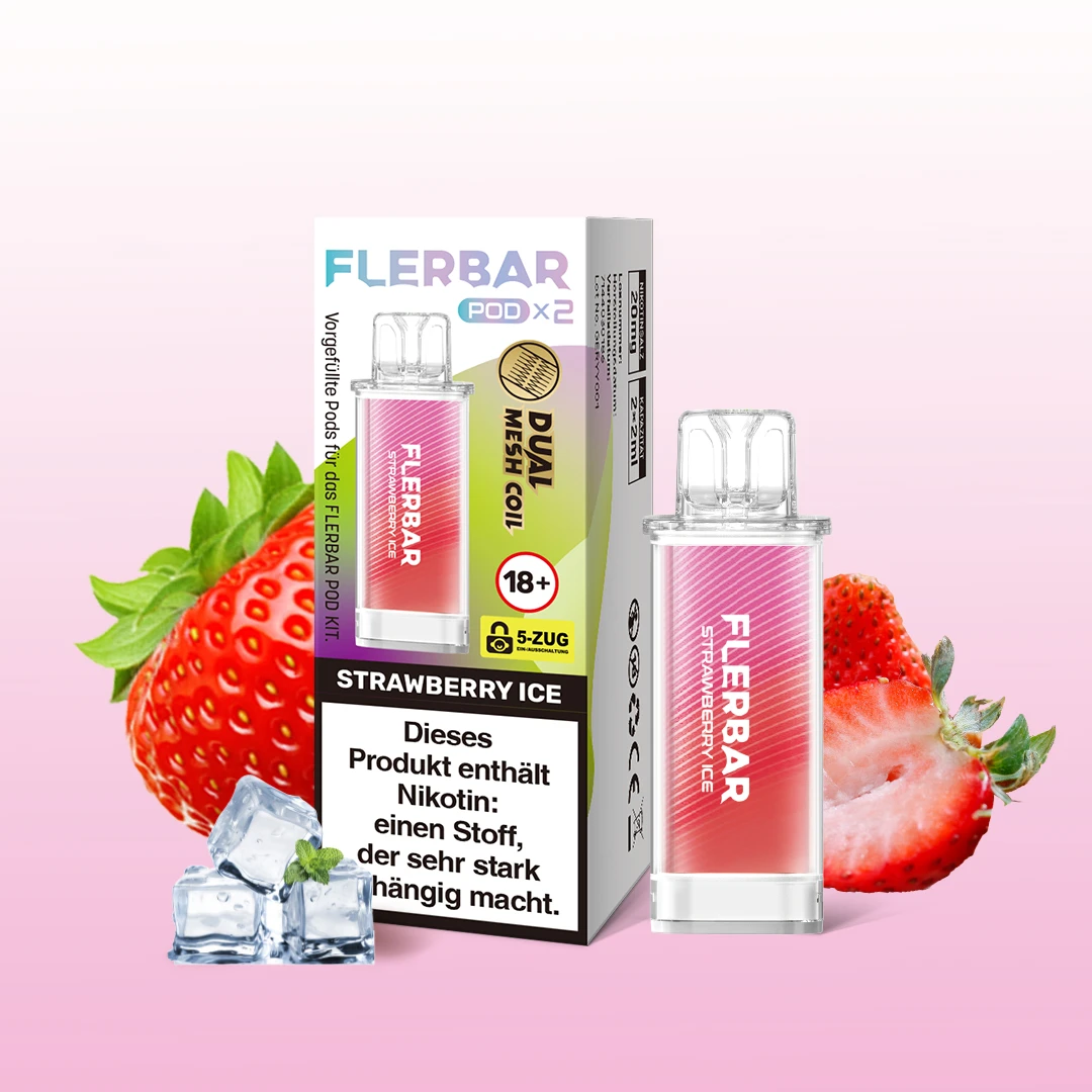 Flerbar Prefilled Pod Strawberry Ice 20 mg | Günstig online 1