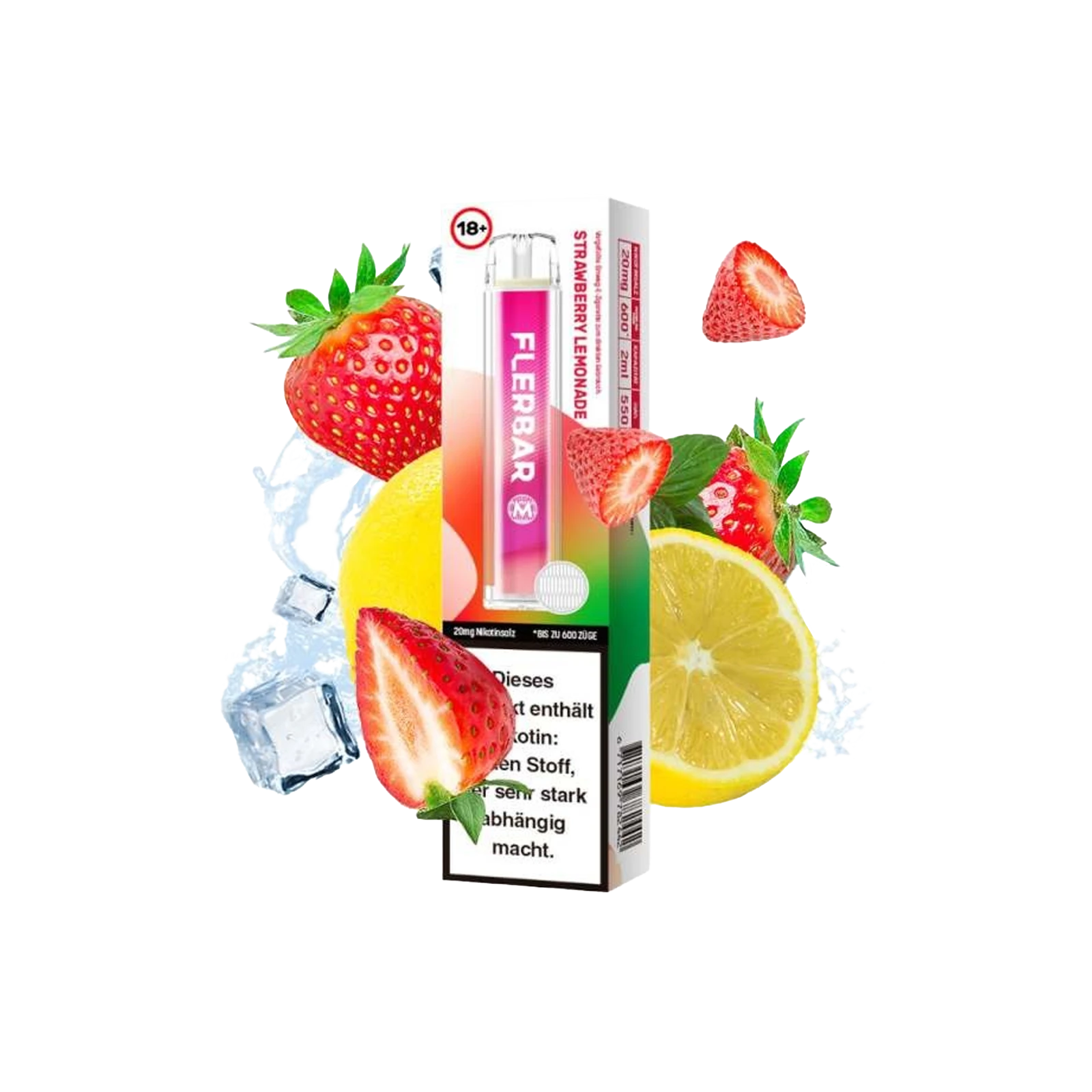 Flerbar - Vapestick - Strawberry Lemonade - E-Shisha | alle Sorten günstig kaufen