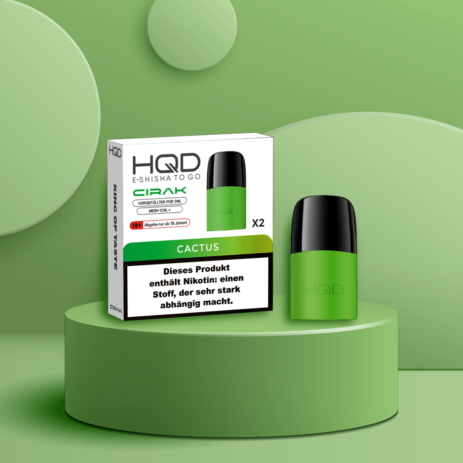 HQD - Cirak - Prefilled Pod - Cactus | E-Liquid Vape Sorten günstig kaufen3