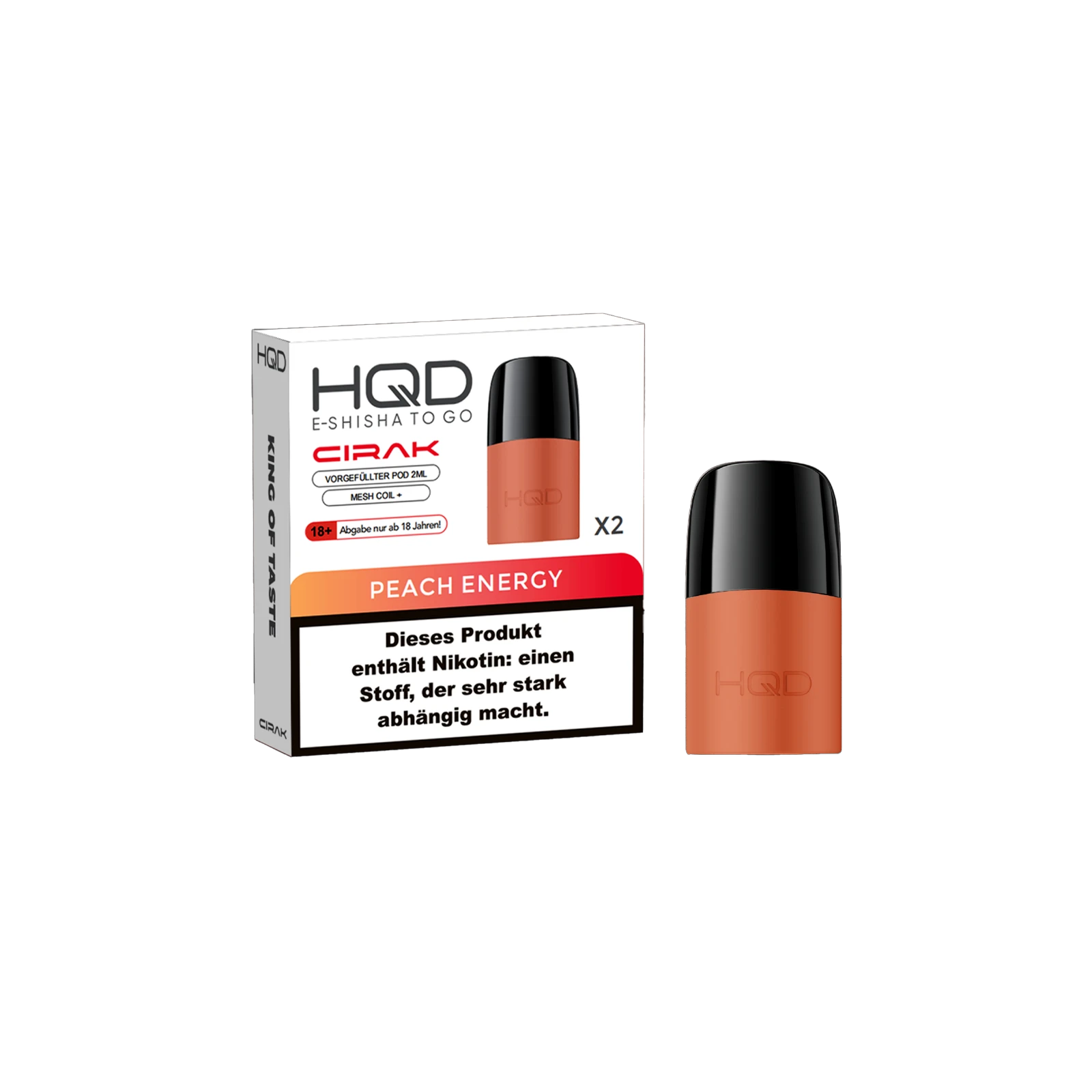 HQD - Cirak - Prefilled Pod - Peach Energy | E-Liquid Vape Sorten günstig kaufen2