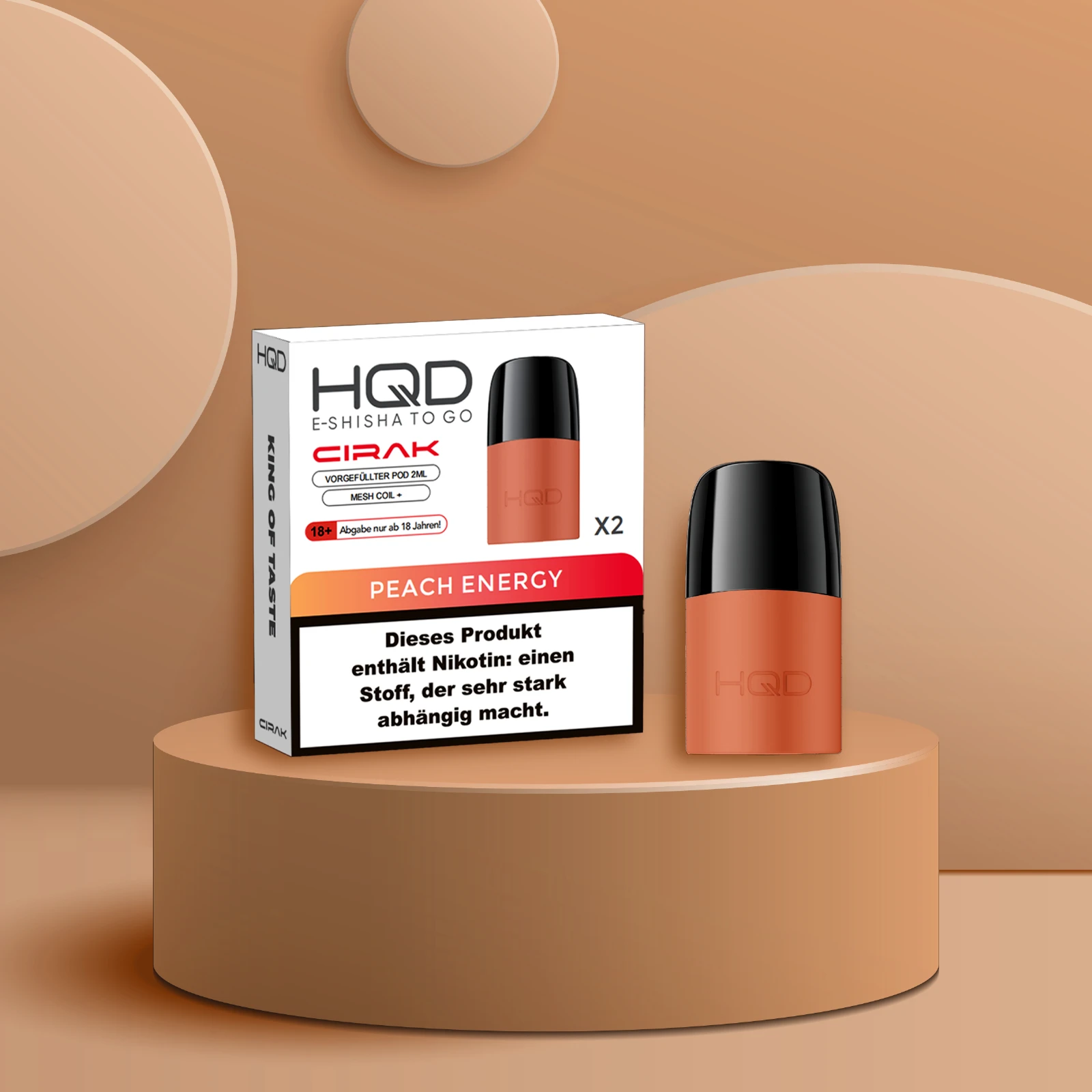 HQD - Cirak - Prefilled Pod - Peach Energy | E-Liquid Vape Sorten günstig kaufen3