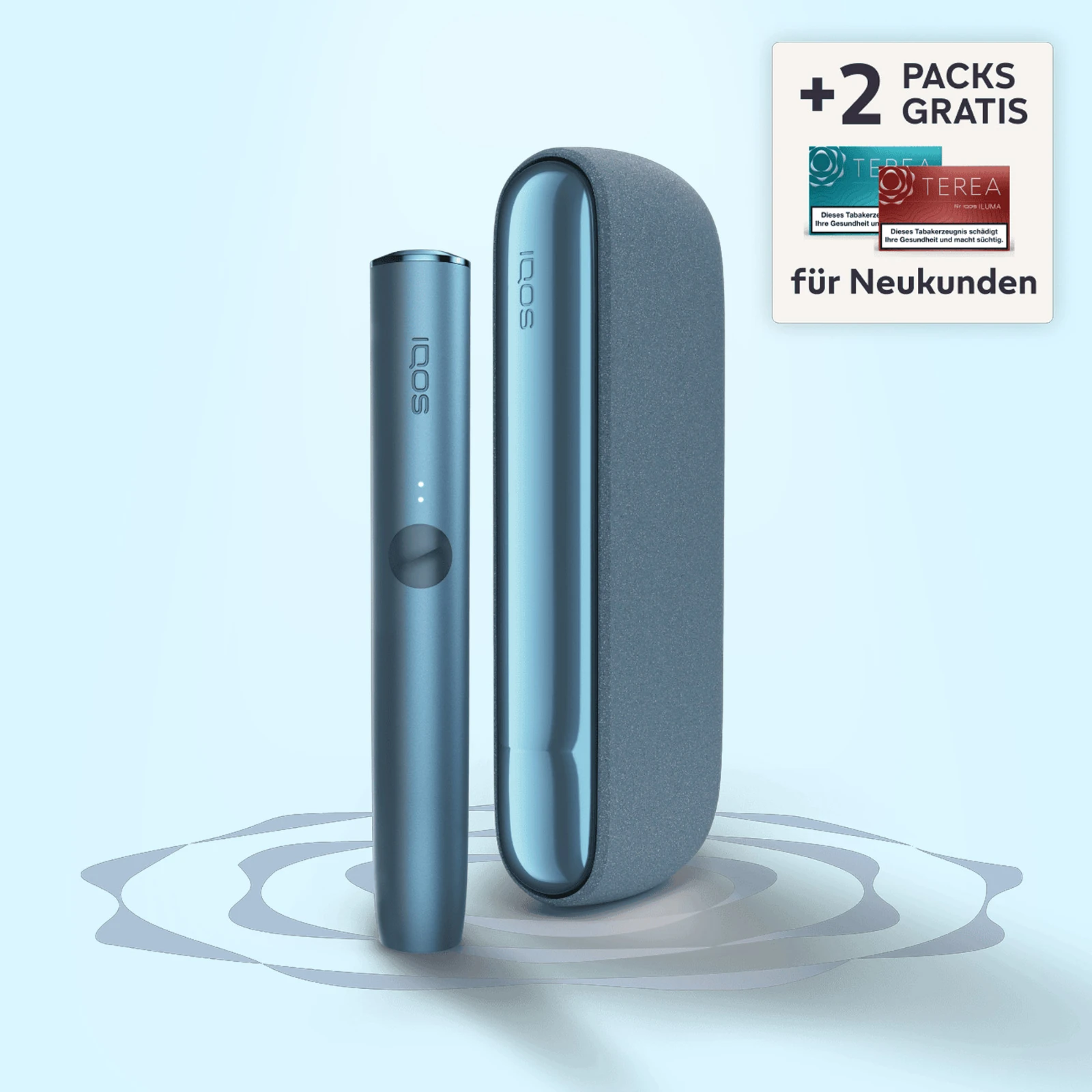 IQOS ILUMA Tabakerhitzer Azure Blue kaufen | Bis zu 40 TEREA Sticks gratis 1