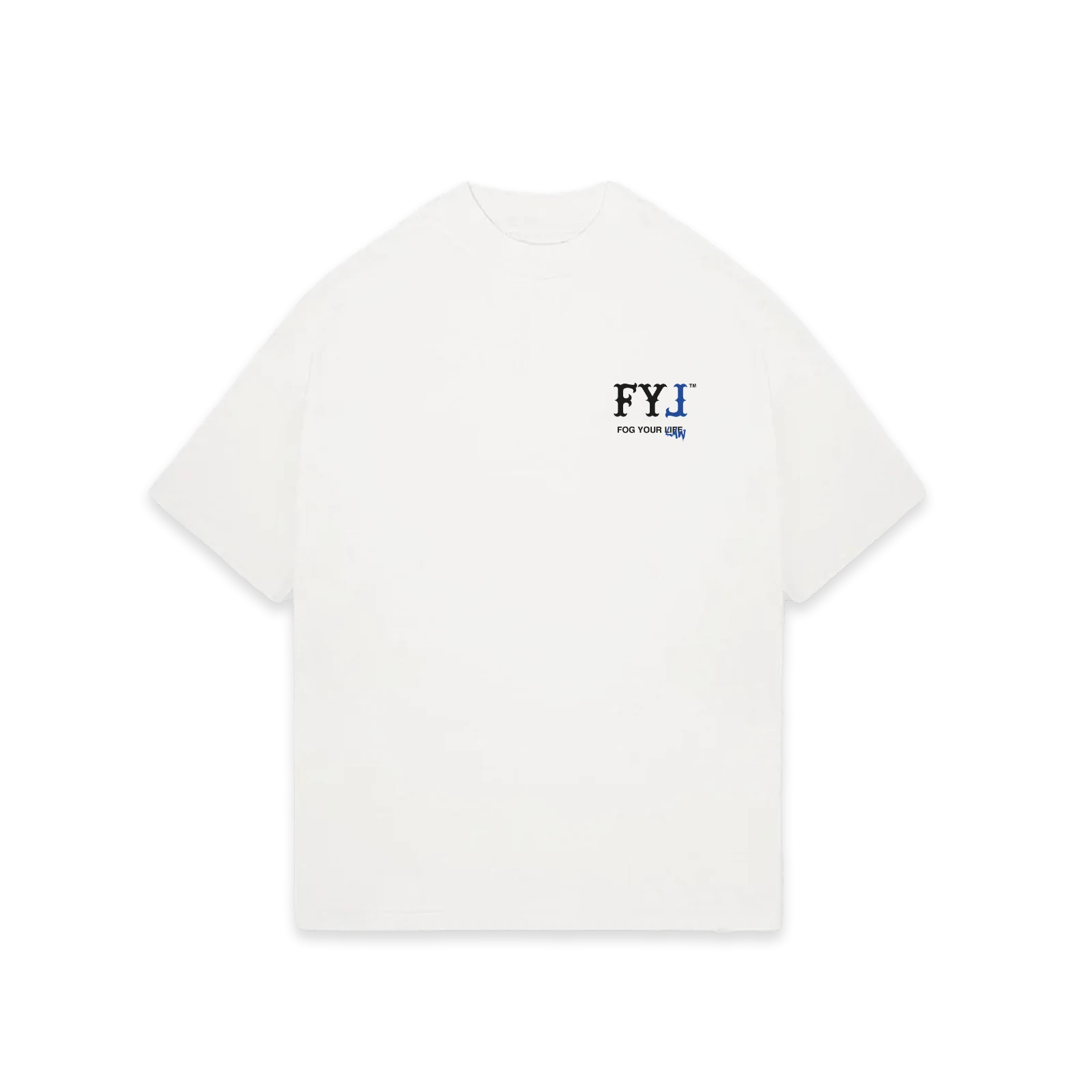 Logo T-Shirt - Medium Fit - FYLAW - Weiß - Hookain Merch Nr 2