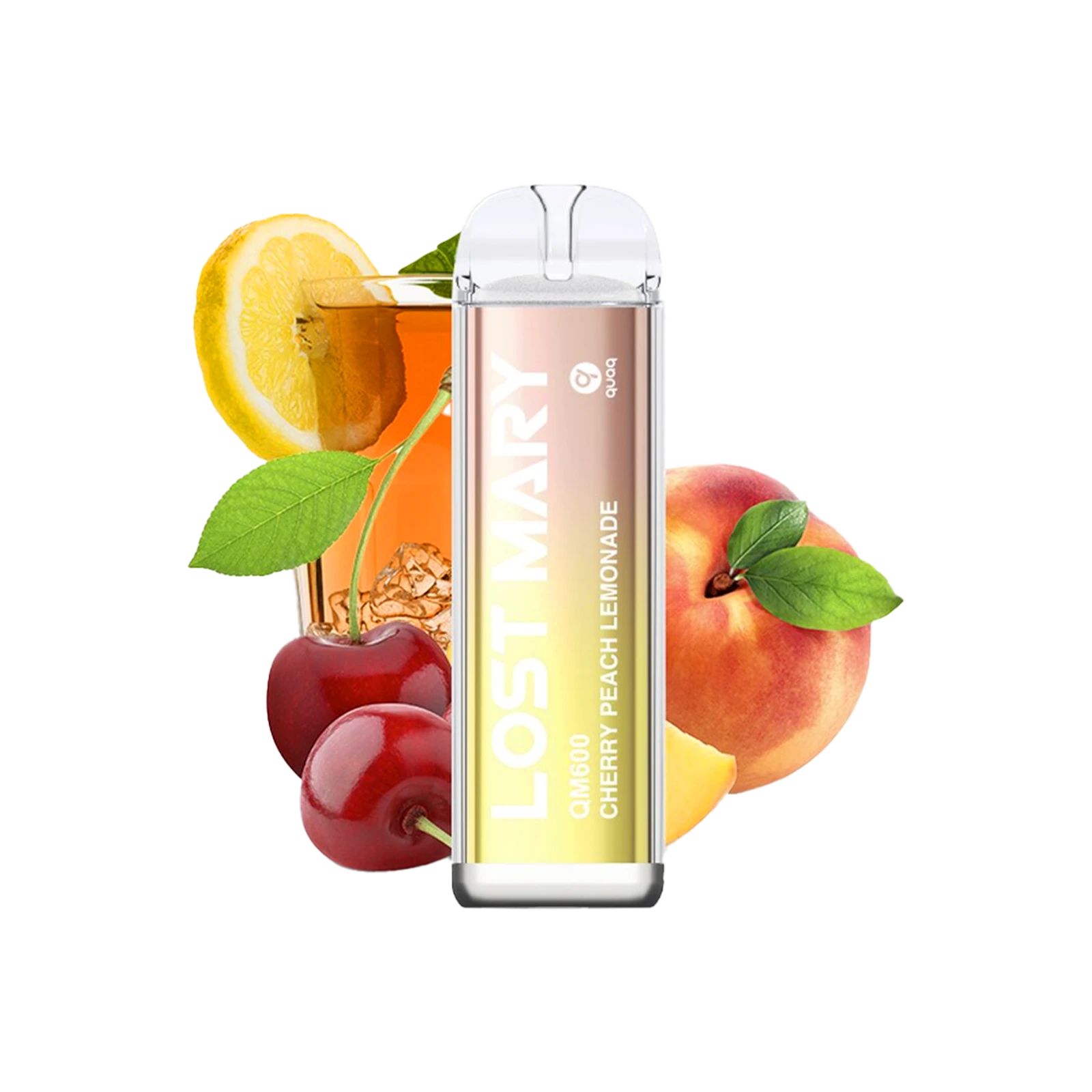 Lost Mary - QM600 - Cherry Peach Lemonade - Vapestick - 20 mg | Alle neuen Sorten günstig online kaufen - Hookain E-Shisha Onlineshop