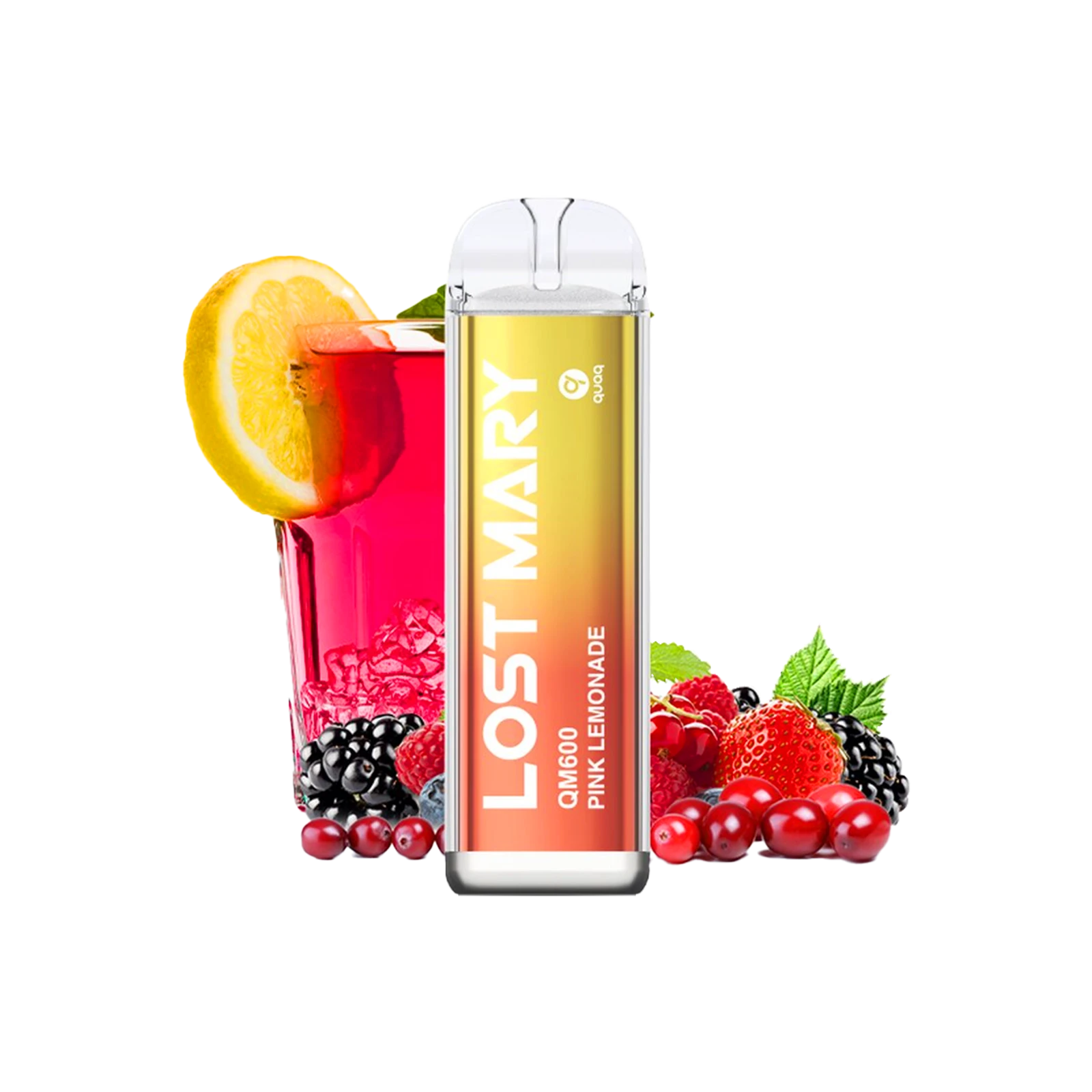 Lost Mary - QM600 - Pink Lemonade - Vapestick - 20 mg | Alle neuen Sorten günstig online kaufen - Hookain E-Shisha Onlineshop