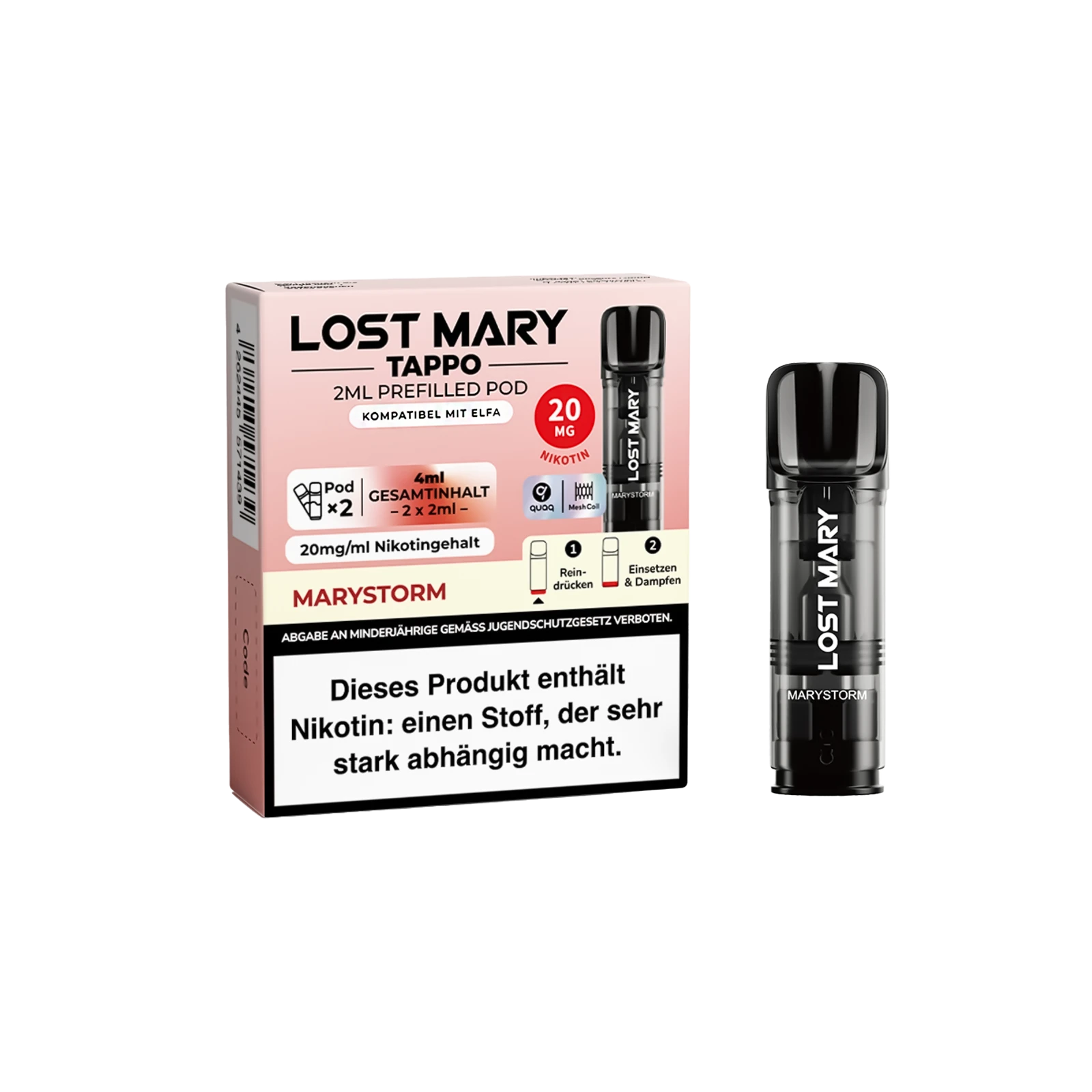 Lost Mary Tappo Marystorm: Umweltfreundliches Pod-System mit Prefilled Pods 2
