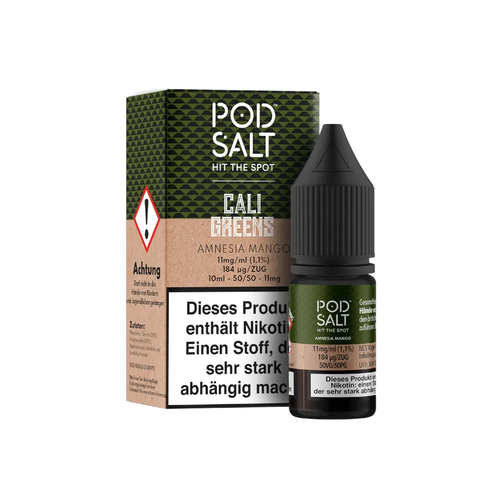 Pod Salt Fusion - Amnesia Mango - 10 ml - 11 mg 1