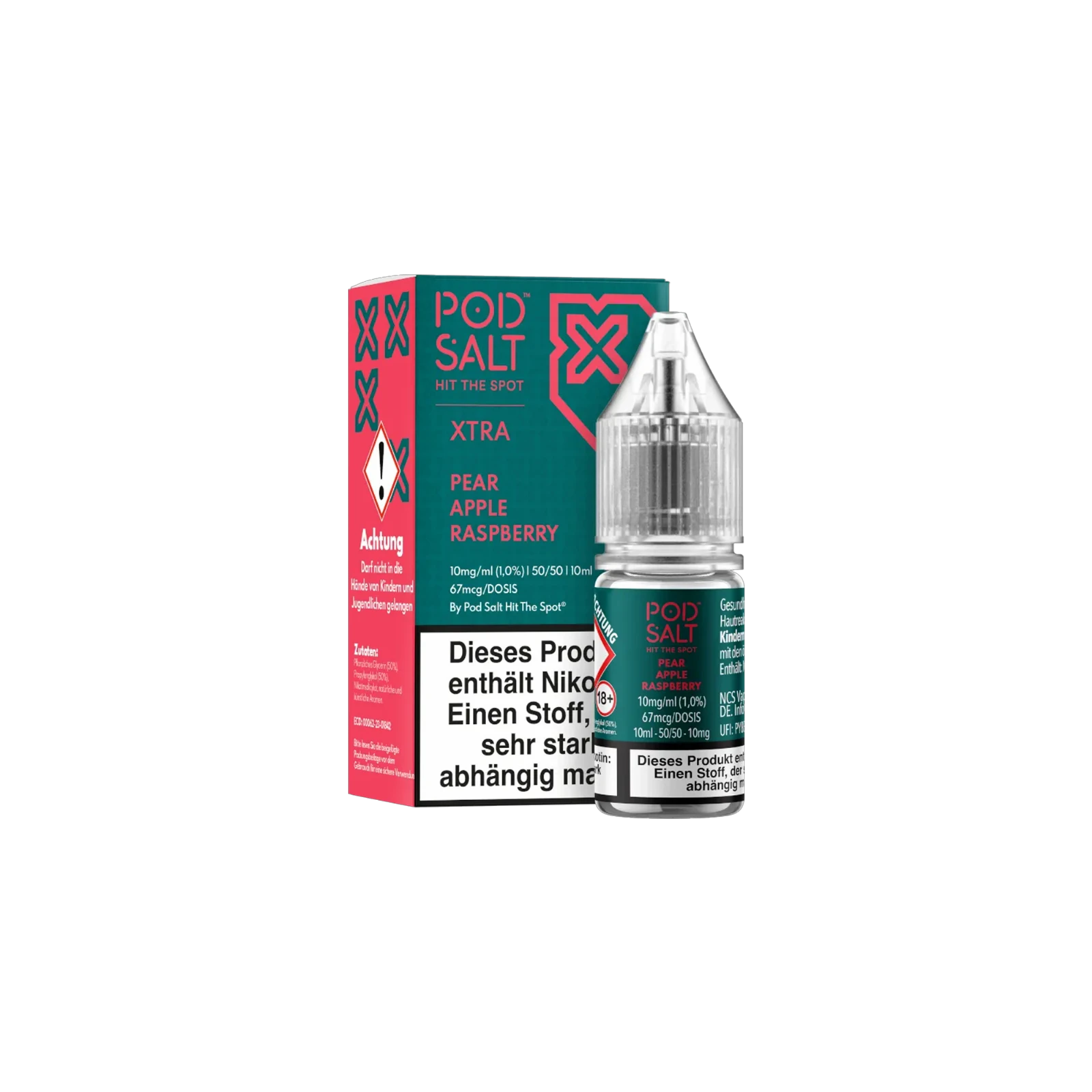 Pod Salt Xtra Nikotinsalz E-Liquid Pear Apple Raspberry 10 ml mit 10 mg günstig bestellen 2