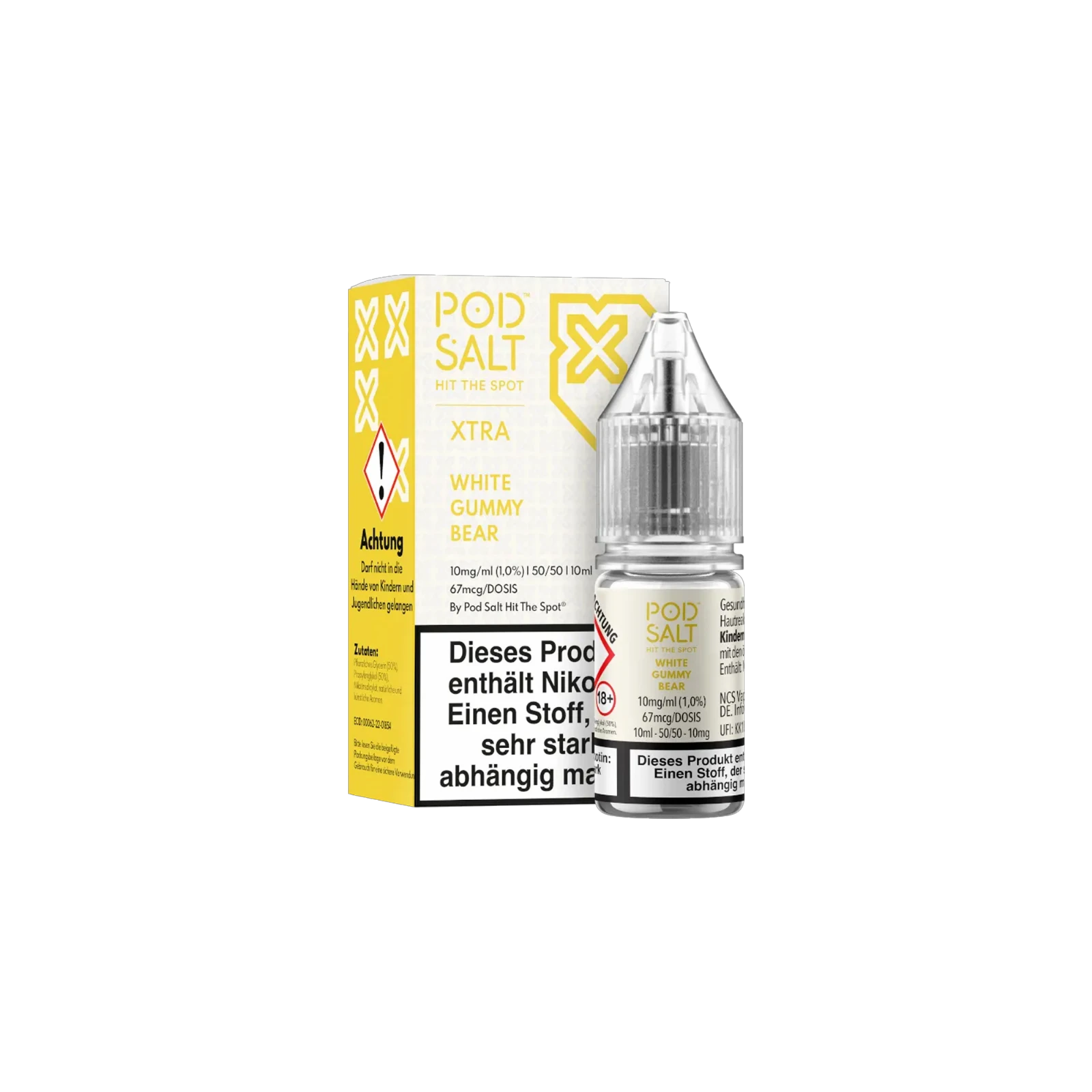 Pod Salt Xtra Nikotinsalz E-Liquid White Gummy Bear 10 ml mit 10 mg günstig bestellen 2