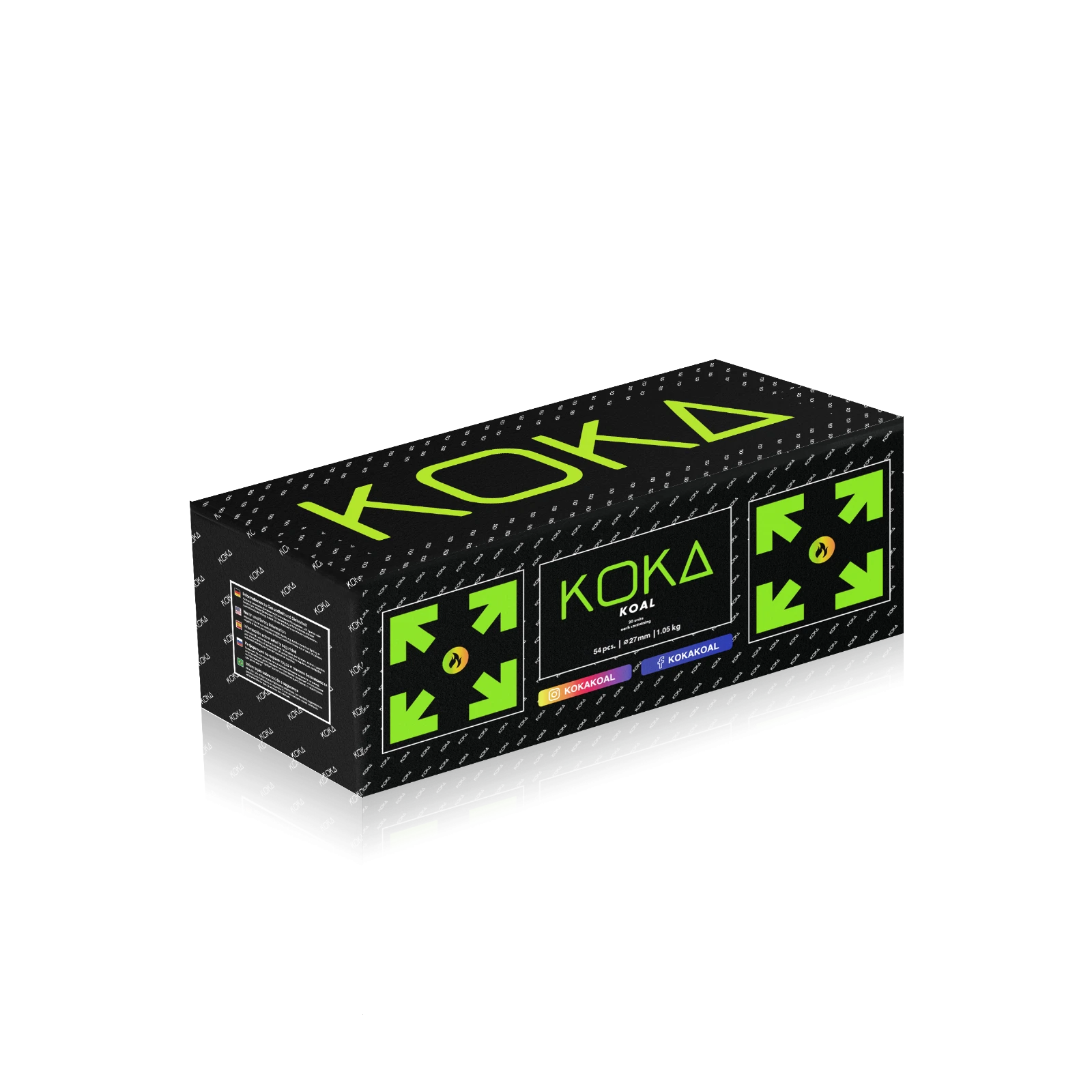 Pure Koka - 20 kg Bundle - 27 mm | Shisha Kohle | Online bestellen - Koka Koal - 22