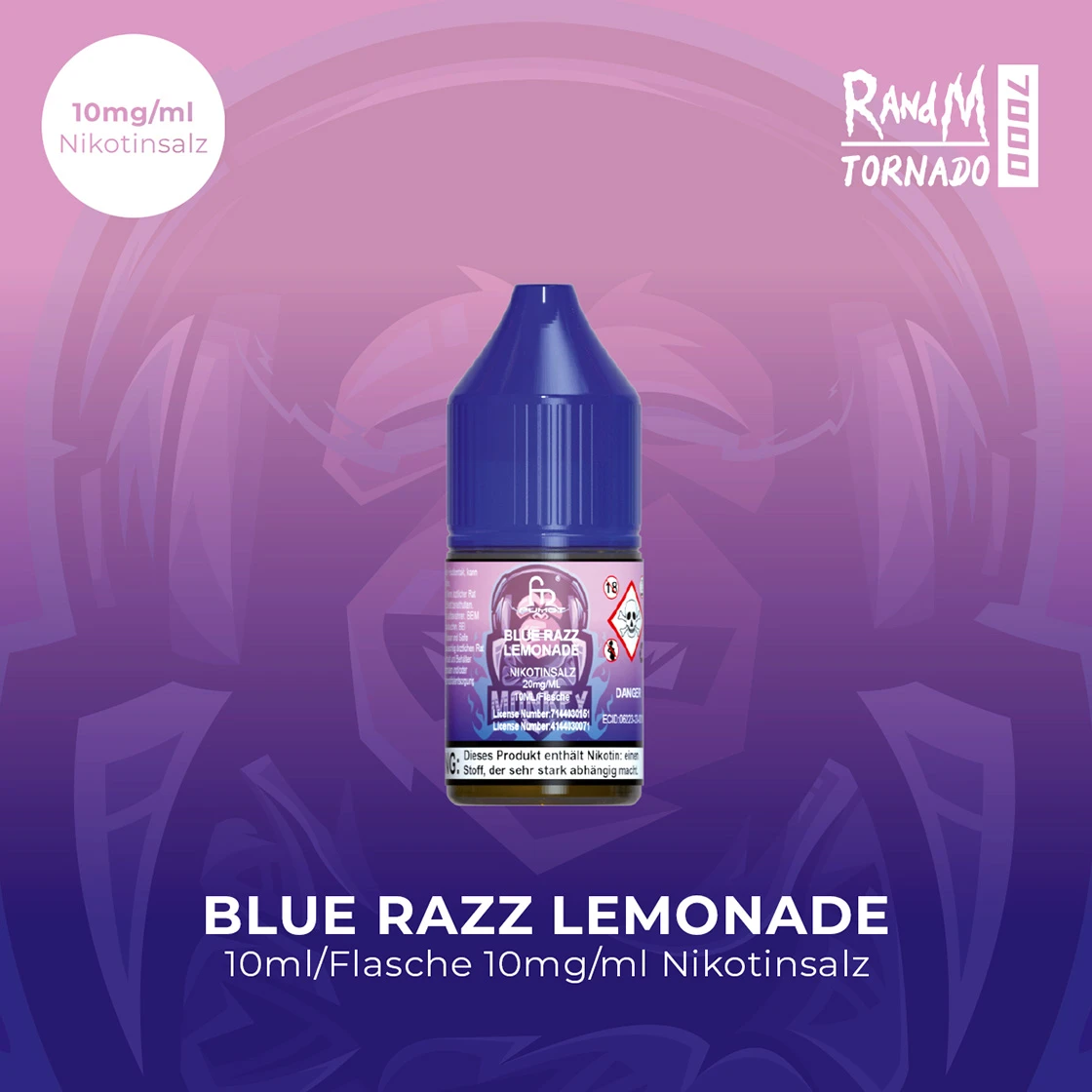 RandM Tornado 7000 | Blue Razz LemonadeE-Liquid Nikotinsalz 10 mg 1