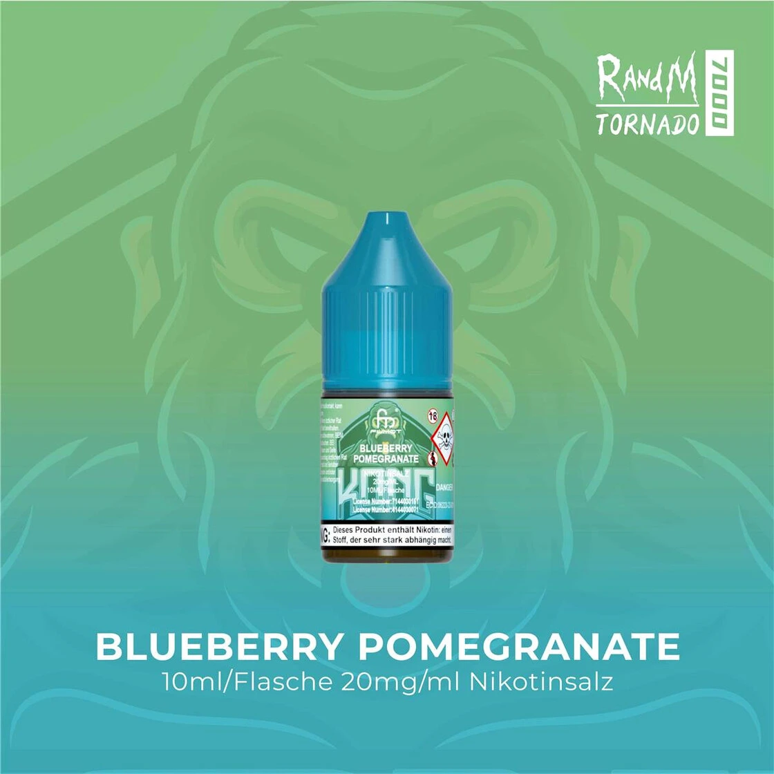 RandM Tornado 7000 | Blueberry Pomegranate E-Liquid Nikotinsalz 20 mg 1