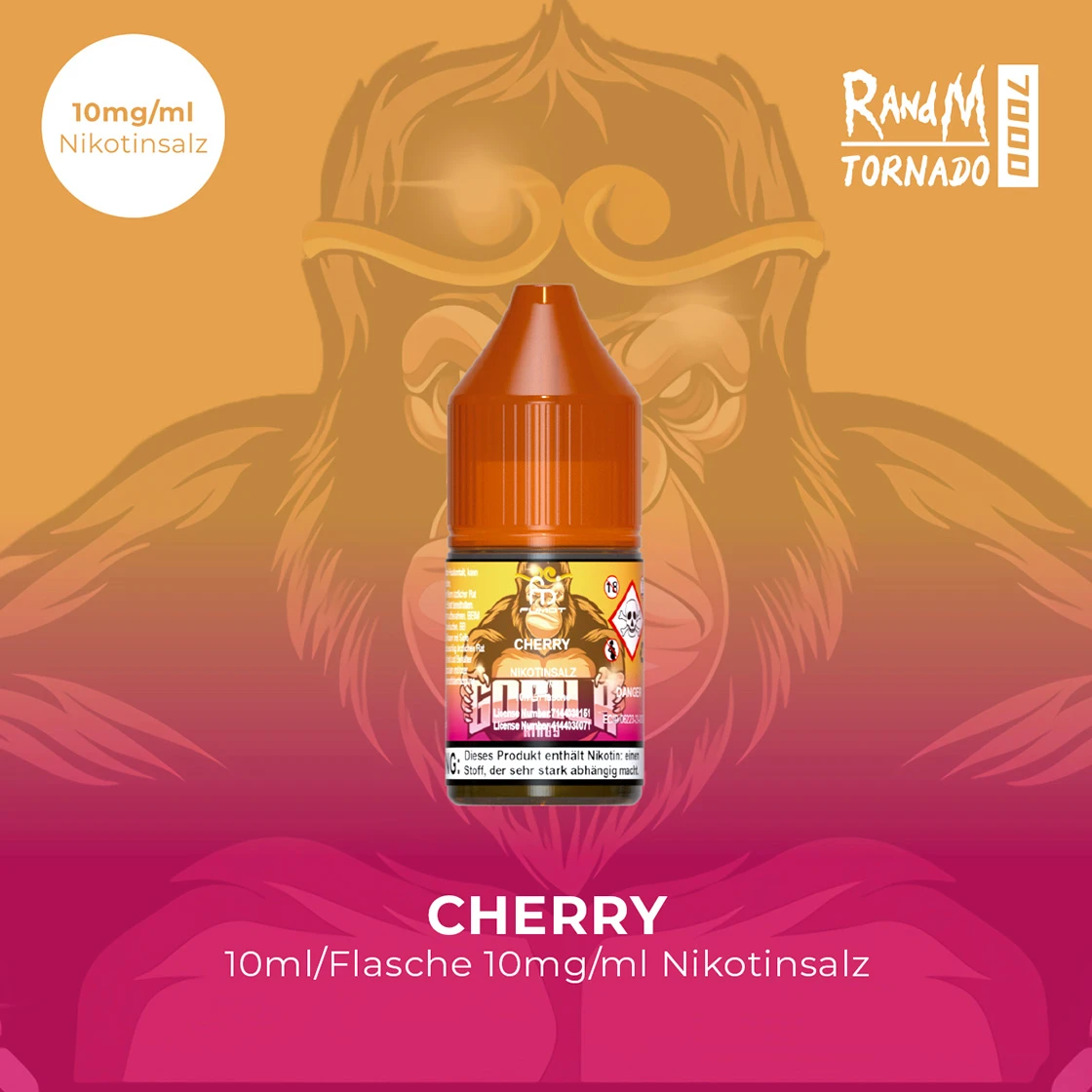 RandM Tornado 7000 | Cherry E-Liquid Nikotinsalz 10 mg 1