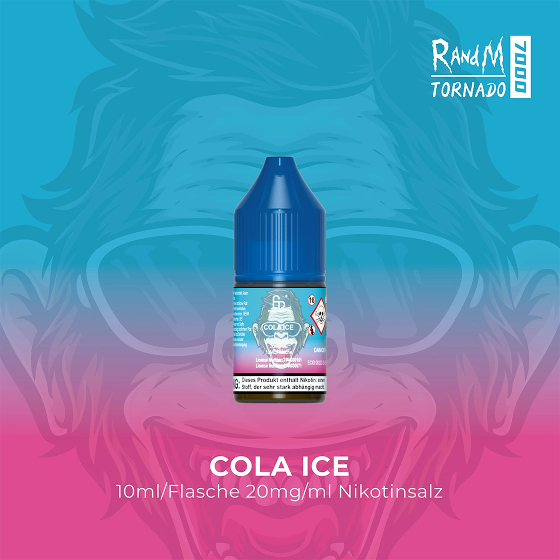RandM Tornado 7000 Cola Ice E-Liquid Nikotinsalz 20 mg | Vape Liquids 1