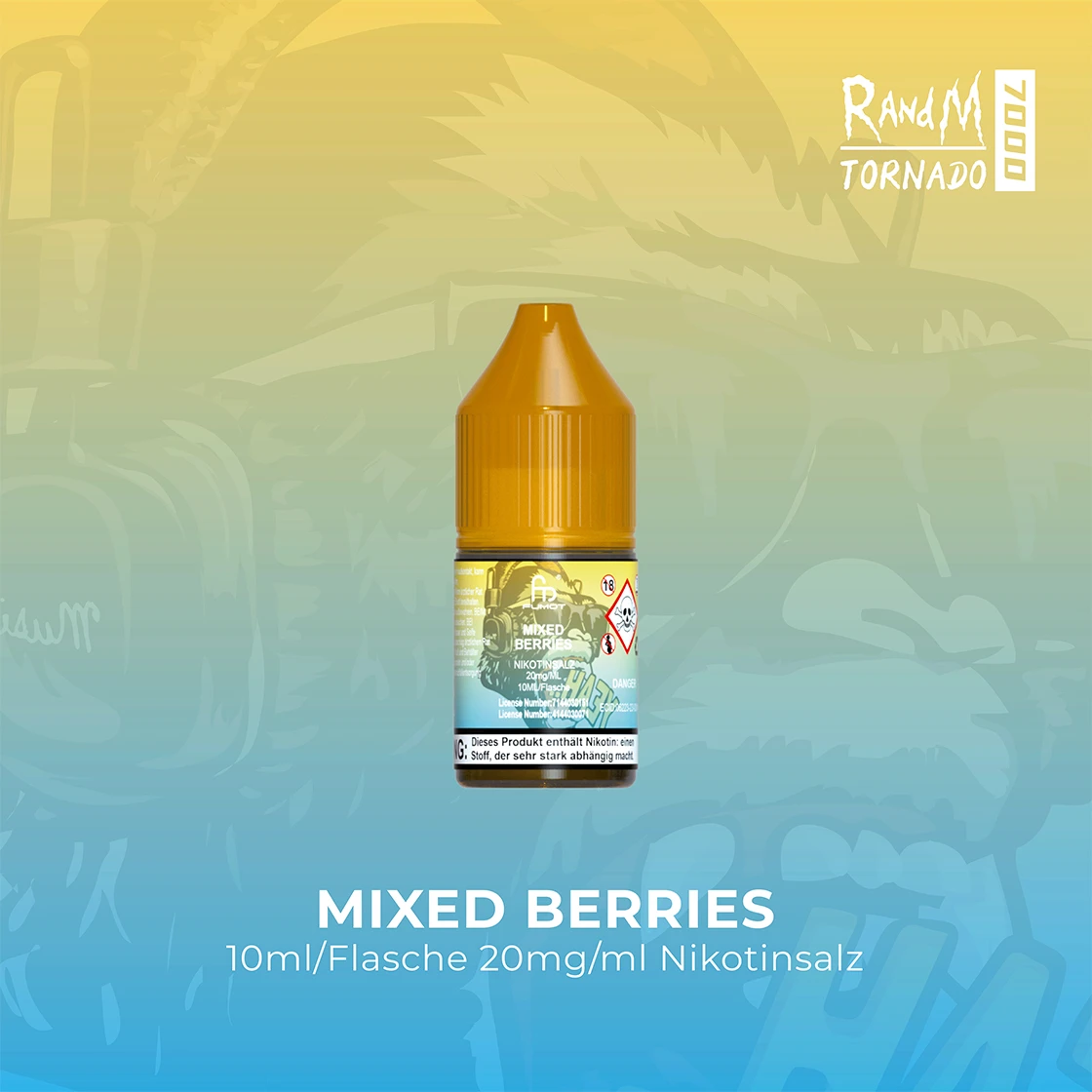 RandM Tornado 7000 Mixed Berries E-Liquid Nikotinsalz 20 mg | Vape Liquids 1