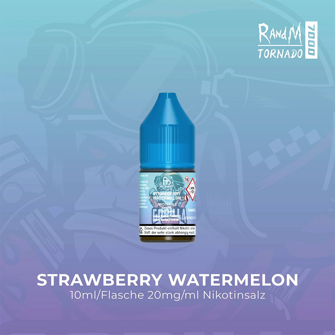 RandM Tornado 7000 Strawberry Watermelon E-Liquid Nikotinsalz 20 mg | Vape Liquids 1