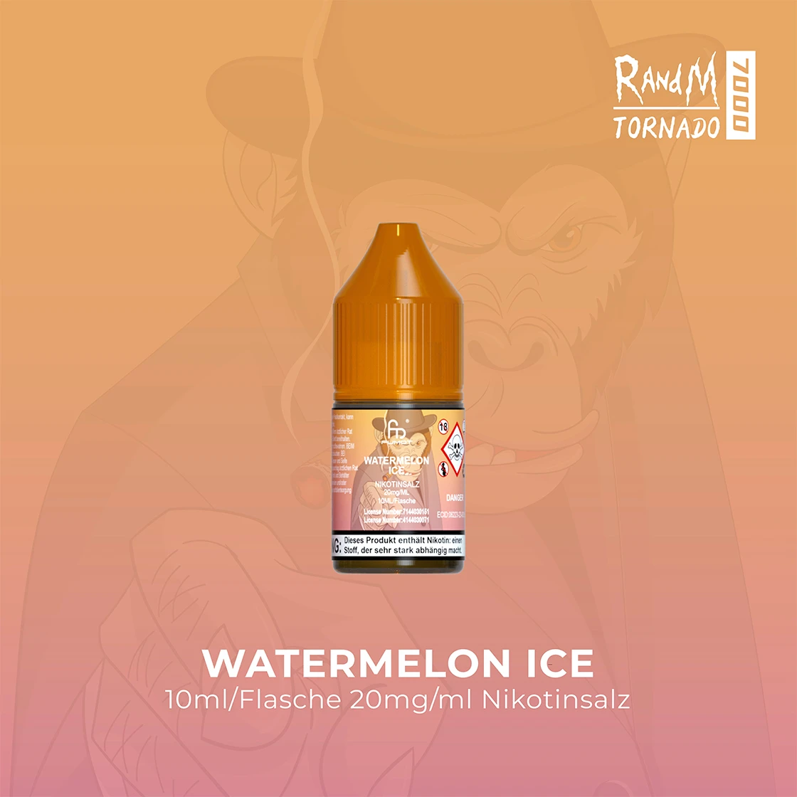 RandM Tornado 7000 Watermelon Ice E-Liquid Nikotinsalz 20 mg | Vape Liquids 1