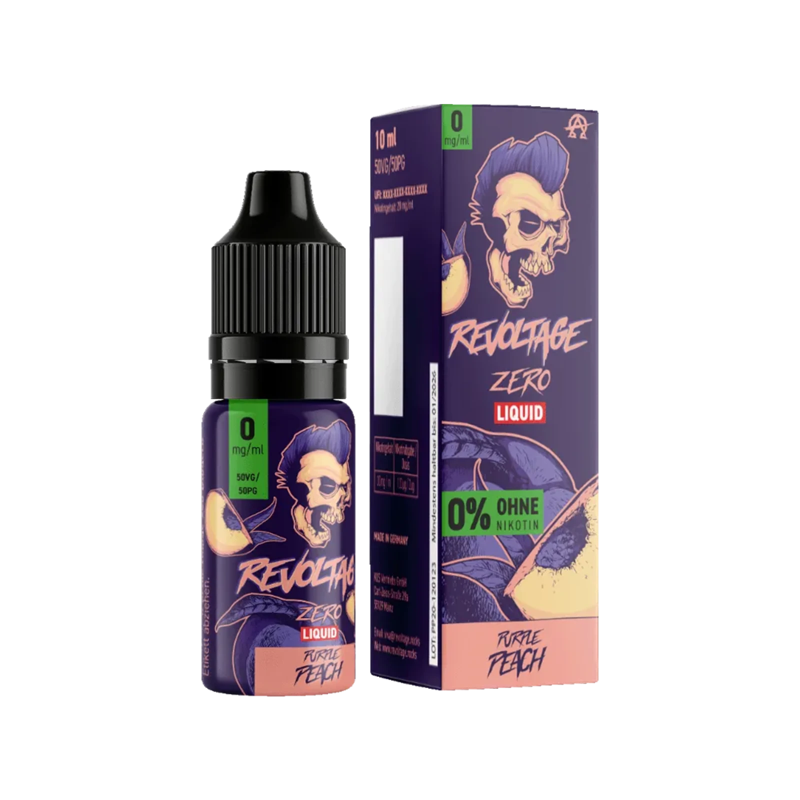 Revoltage - E-Liquid - Nikotinsalz - Purple Peach - 10 ml - 0 mg 2