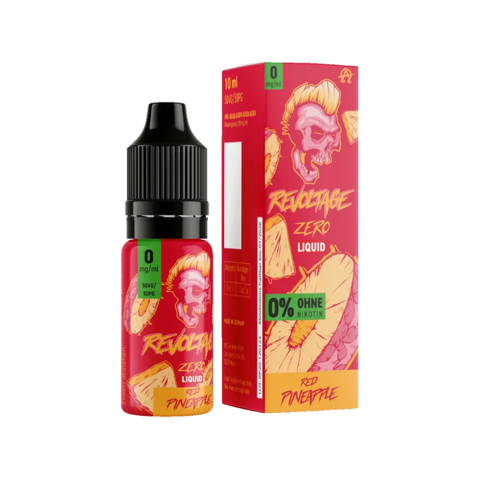 Revoltage - E-Liquid - Nikotinsalz - Red Pineapple - 10 ml - 0 mg 2