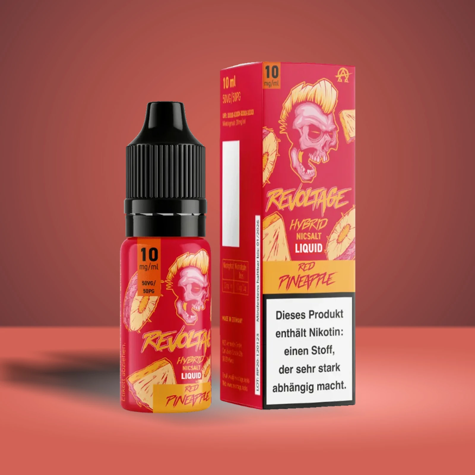 Revoltage - E-Liquid - Nikotinsalz - Red Pineapple - 10 ml - 10 mg 1