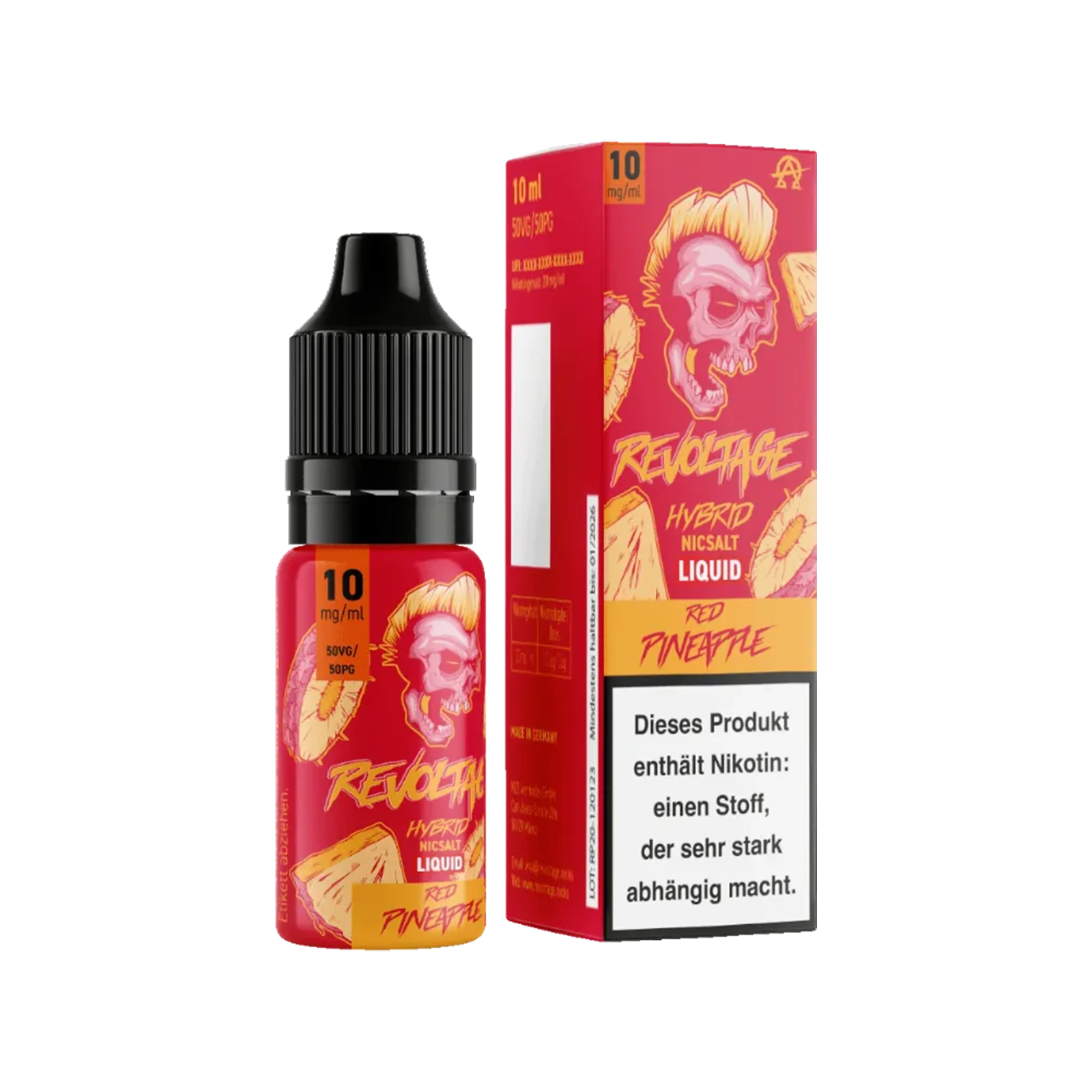 Revoltage - E-Liquid - Nikotinsalz - Red Pineapple - 10 ml - 10 mg 2