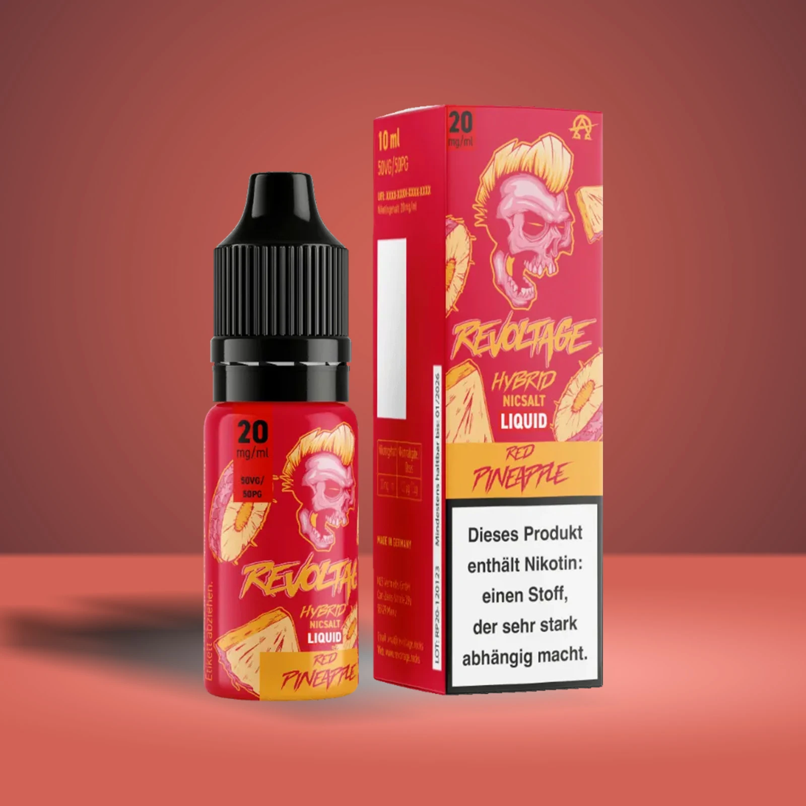 Revoltage - E-Liquid - Nikotinsalz - Red Pineapple - 10 ml - 20 mg 1