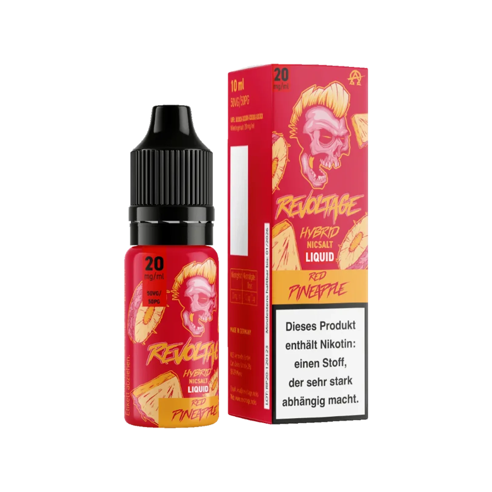 Revoltage - E-Liquid - Nikotinsalz - Red Pineapple - 10 ml - 20 mg 2