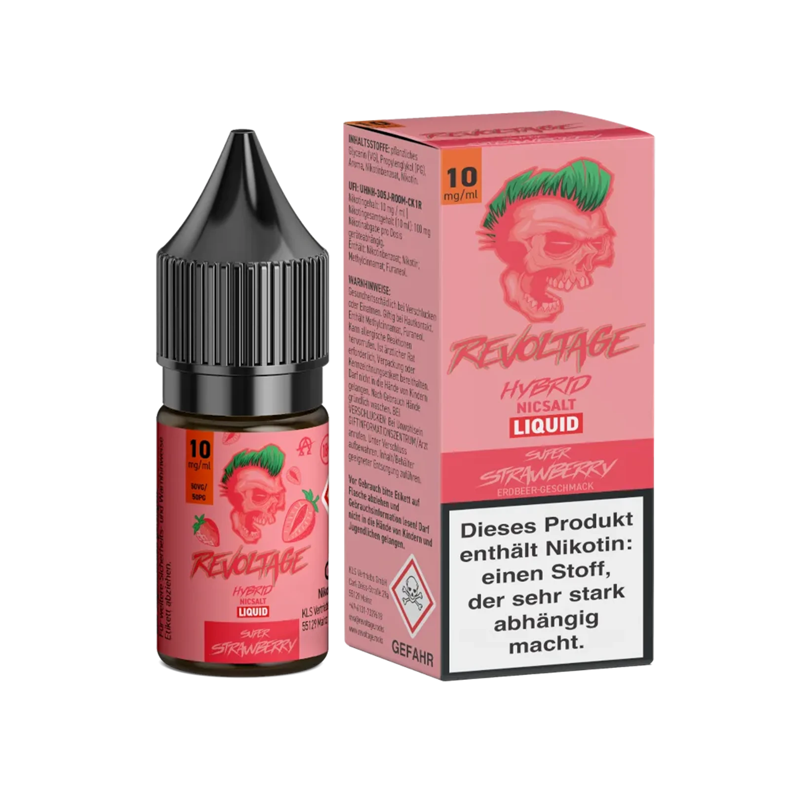 Revoltage - E-Liquid - Nikotinsalz - Super Strawberry - 10 ml - 10 mg 2