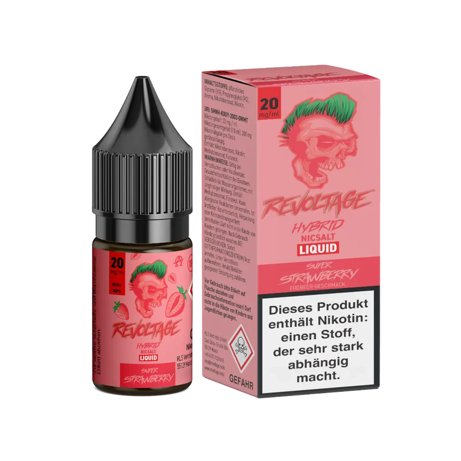 Revoltage - E-Liquid - Nikotinsalz - Super Strawberry - 10 ml - 20 mg 2