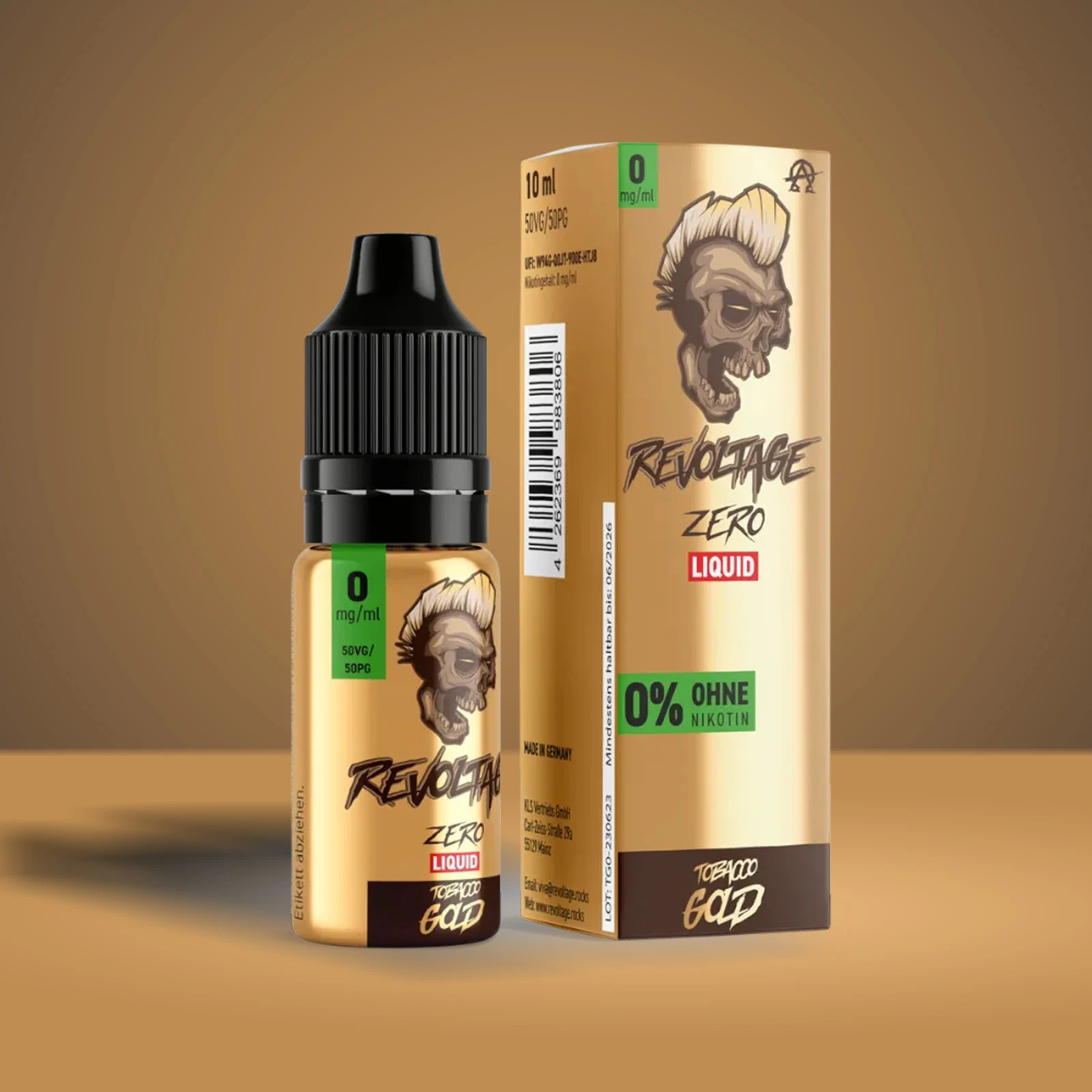 Revoltage - E-Liquid - Nikotinsalz - Tobacco Gold - 10 ml - 0 mg 1